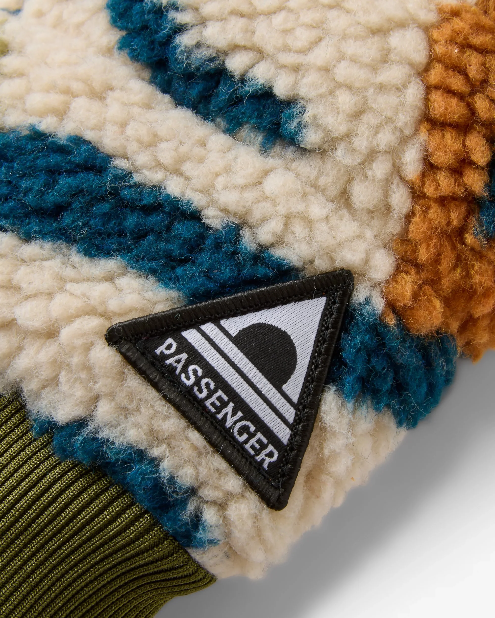 Avalanche Sherpa Mittens - Abstract Trails Pebble Grey - Image 3