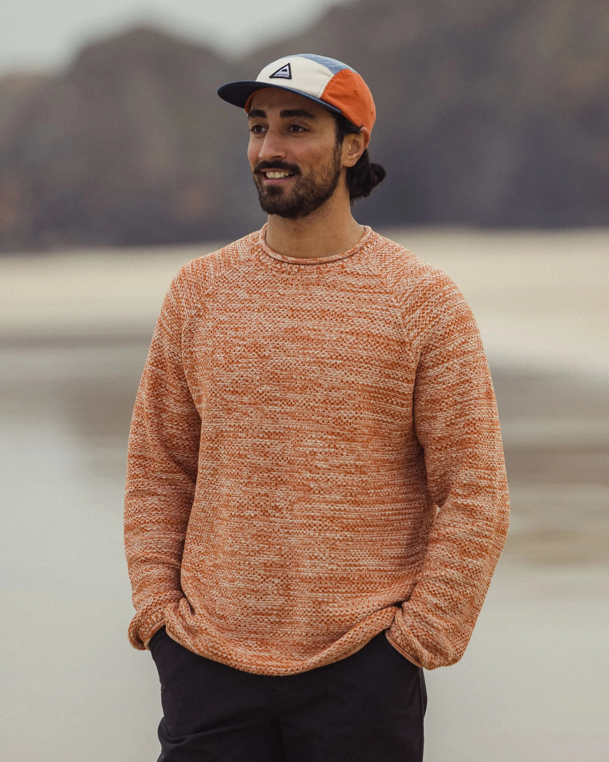 Shore Knitted Jumper - Sunset Orange