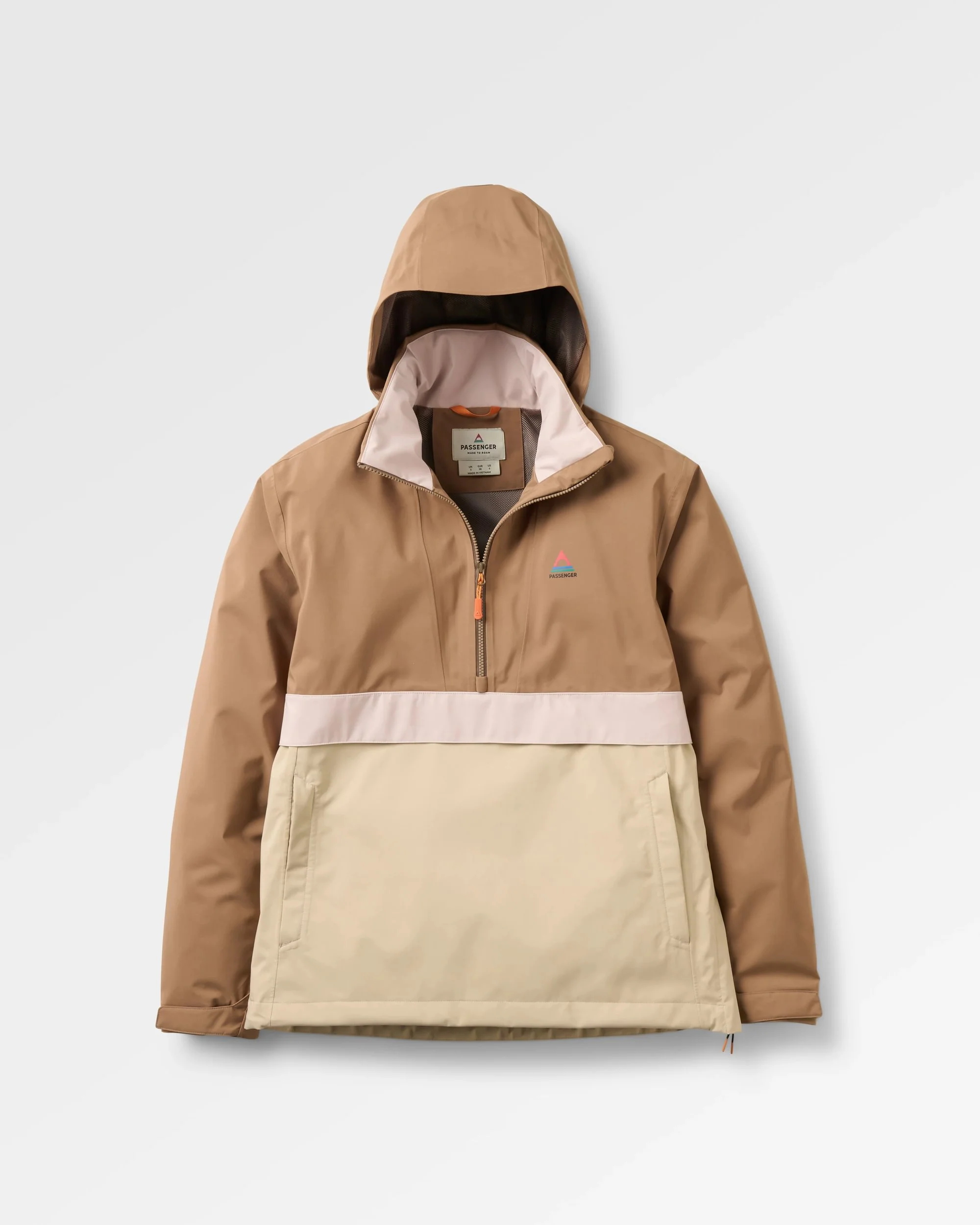Skyline Waterproof Anorak - Caramel/Stone - Image 6