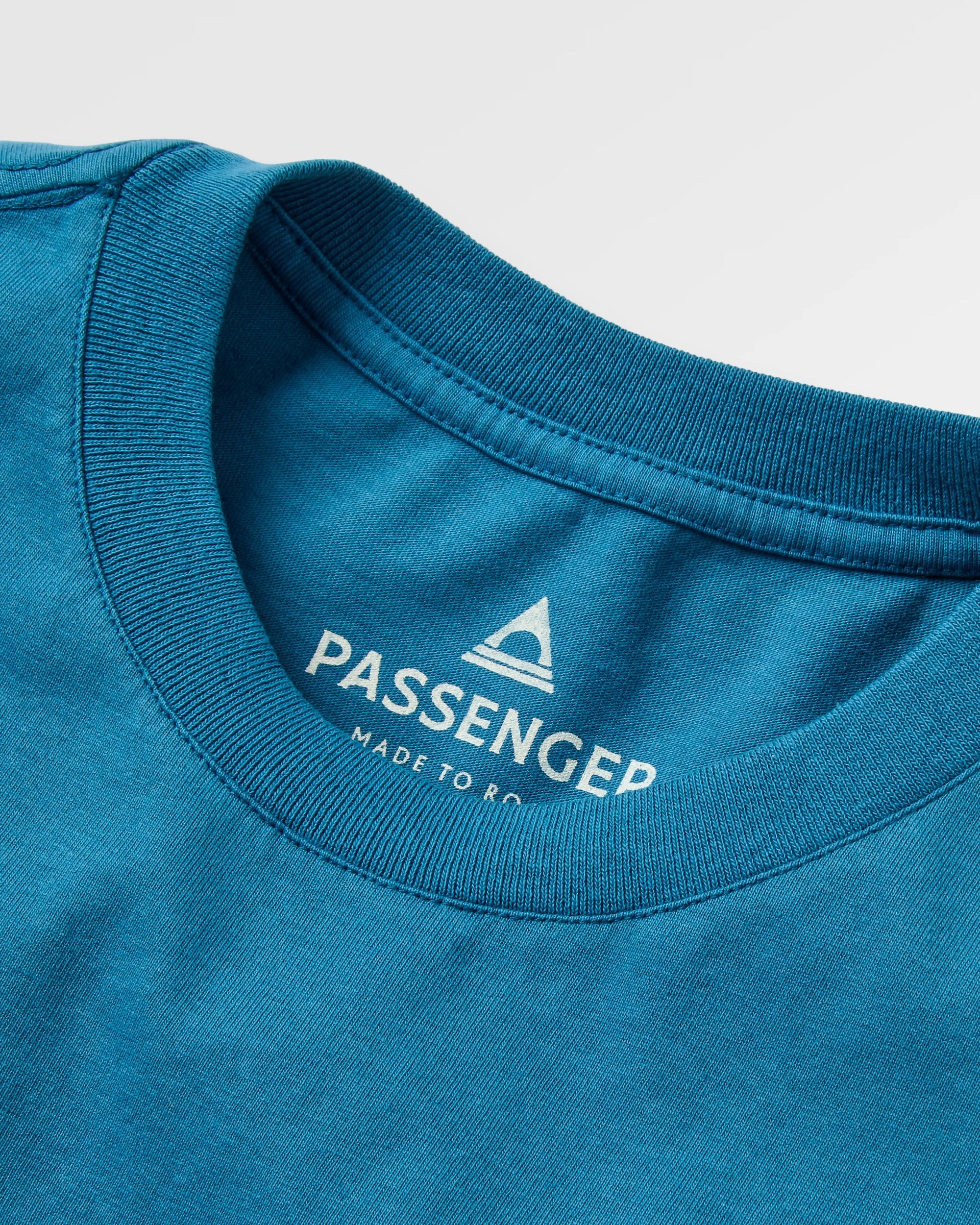 Slow Escape Relaxed Fit T-Shirt - Tidal Blue - Image 3