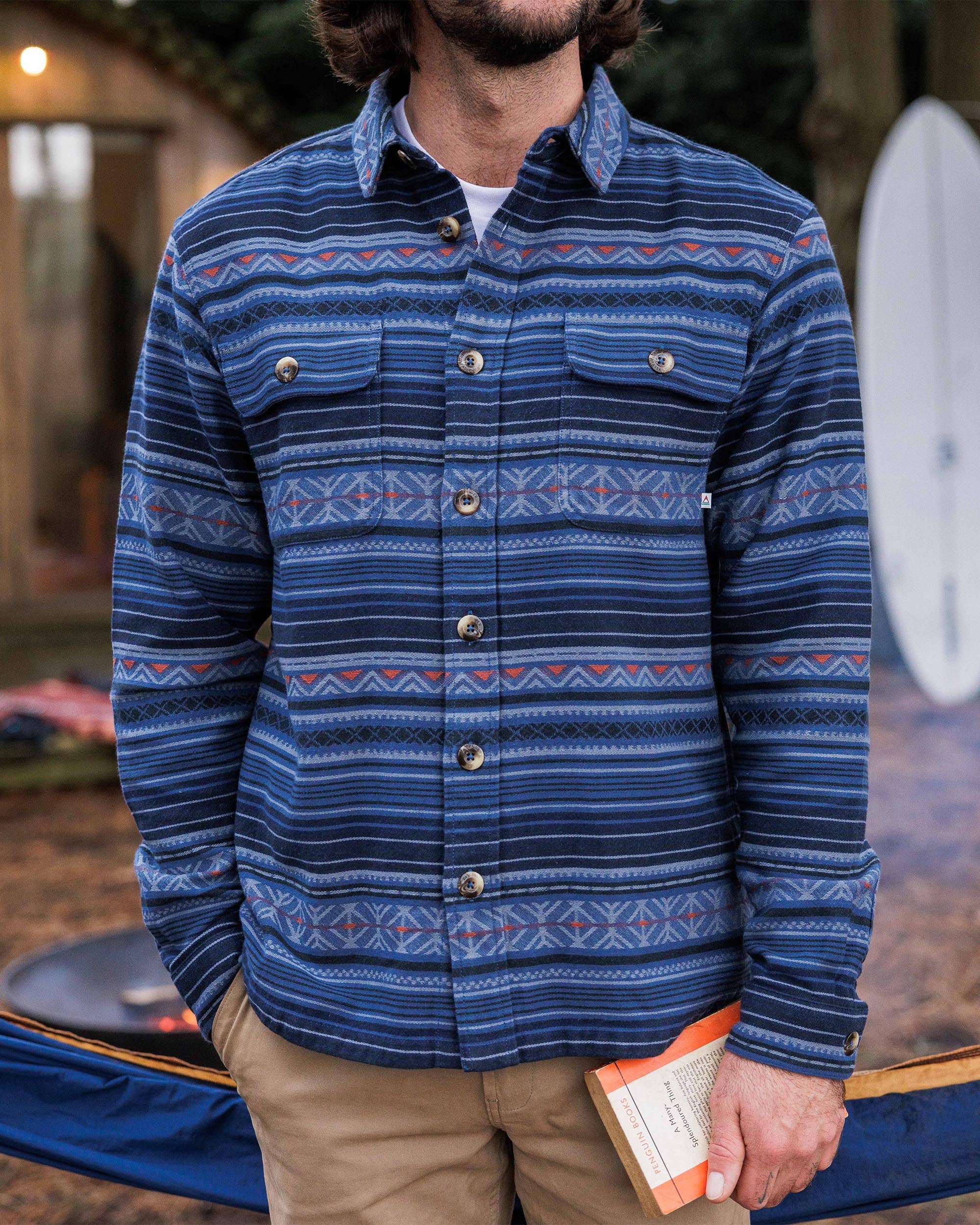 Slowdown Heavyweight Overshirt - Dark Denim - Image 6