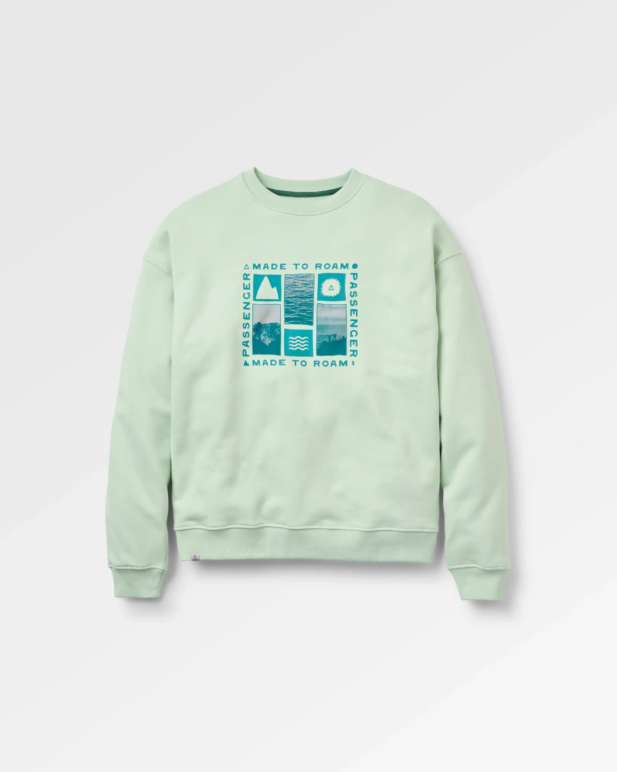 Snapshot Organic Cotton Relaxed Fit Sweatshirt - Spearmint