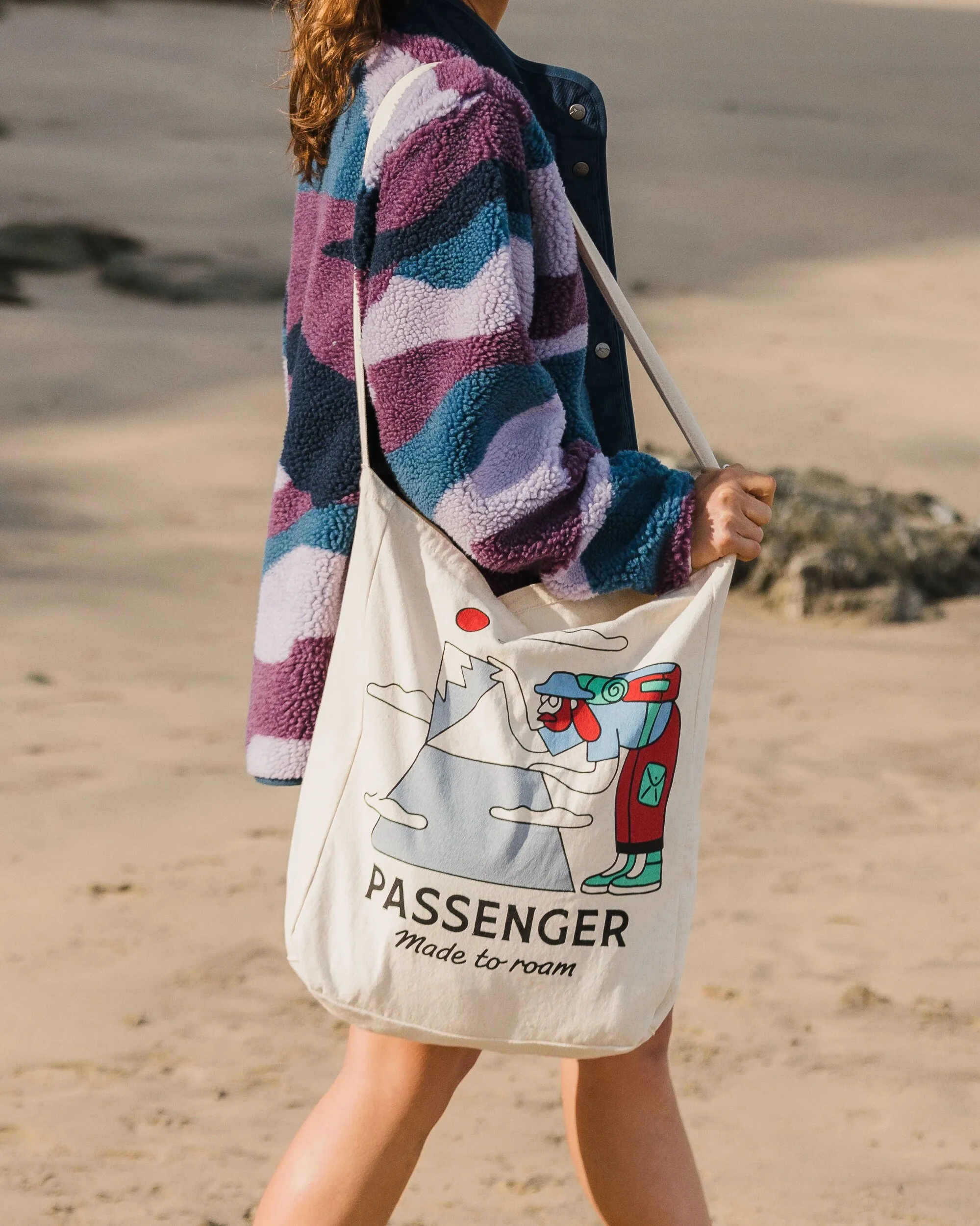 Sneaky Peak Organic Cotton Tote Bag - Multi - Passenger - Image 4