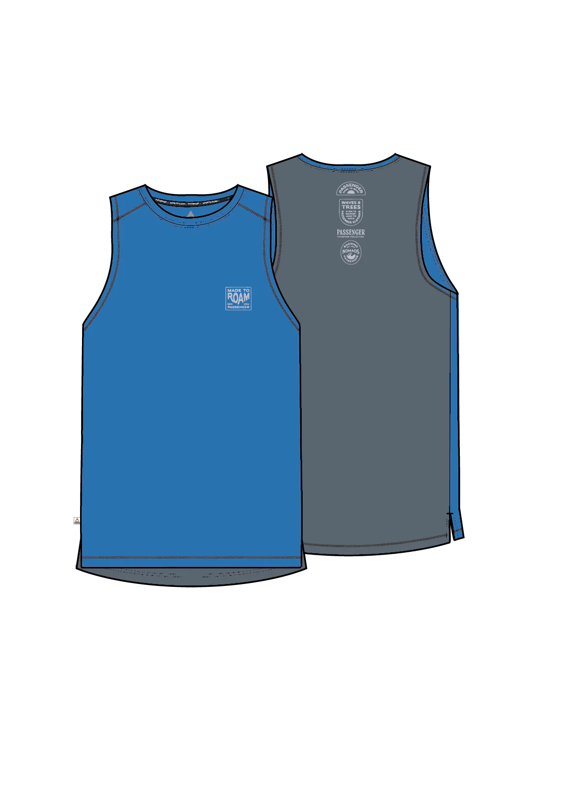 Solstice Drirelease® Active Vest - Storm Grey/Marine Blue - Image 7