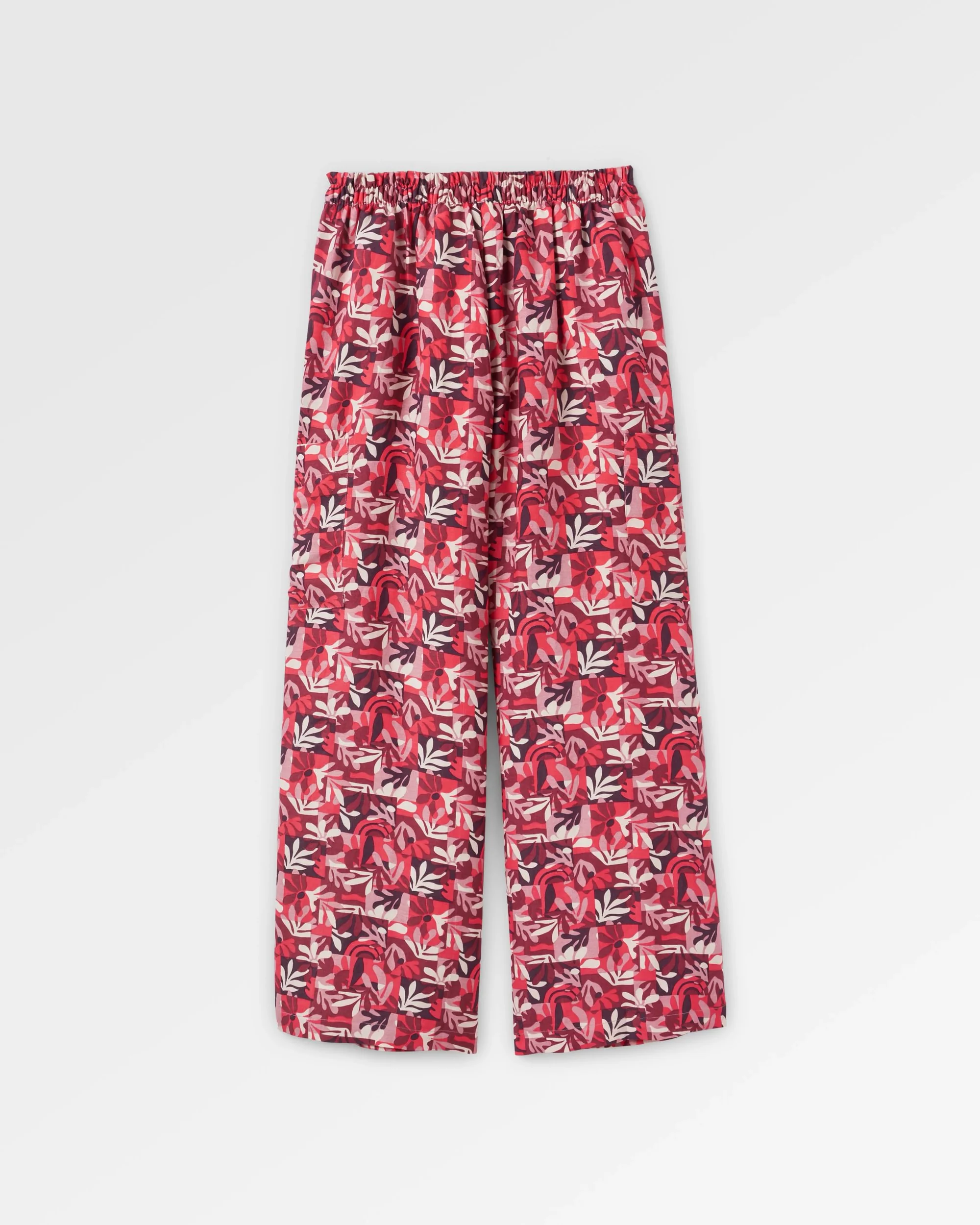 Someday Linen Trouser - Mountain Foliage Cranberry - Image 6