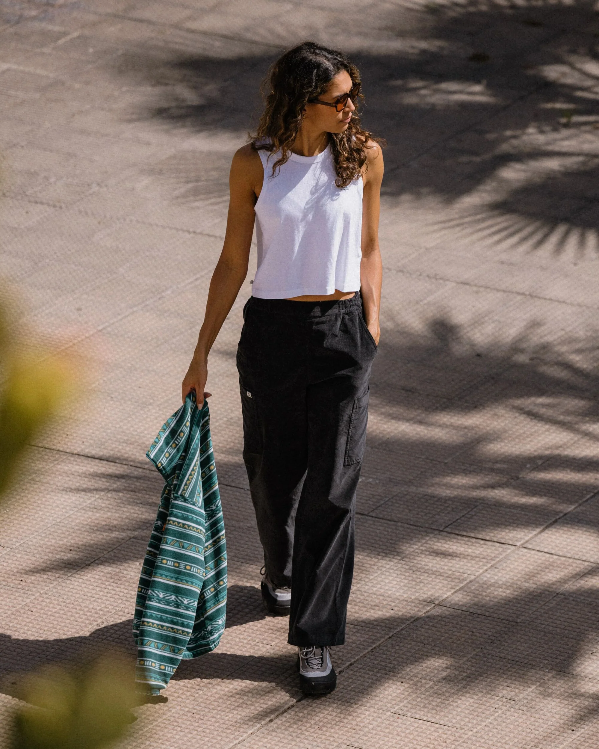 Someday Organic Cotton Corduroy Trouser - Black - Image 3