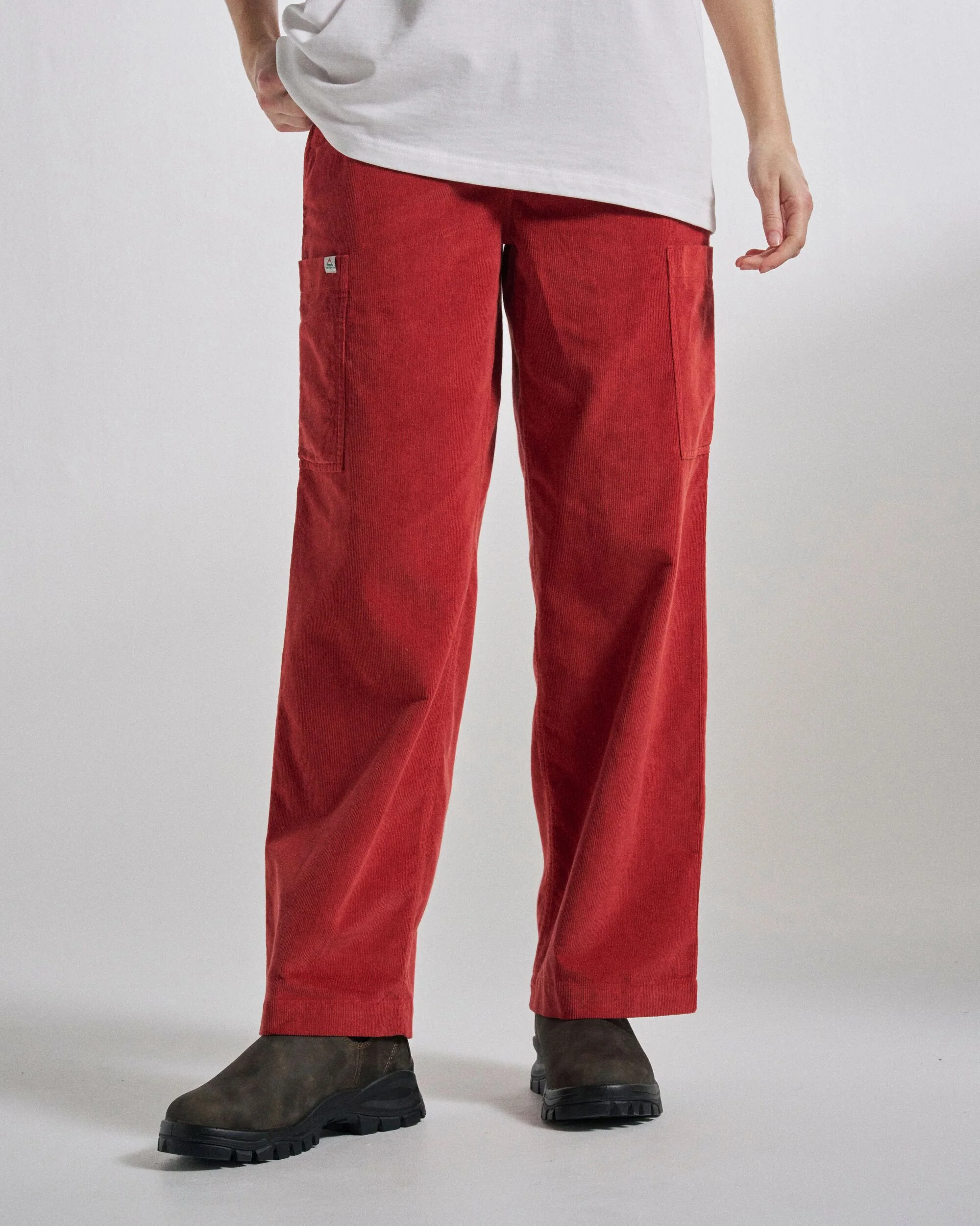 Someday Organic Cotton Corduroy Trouser - Red Ochre - Image 4