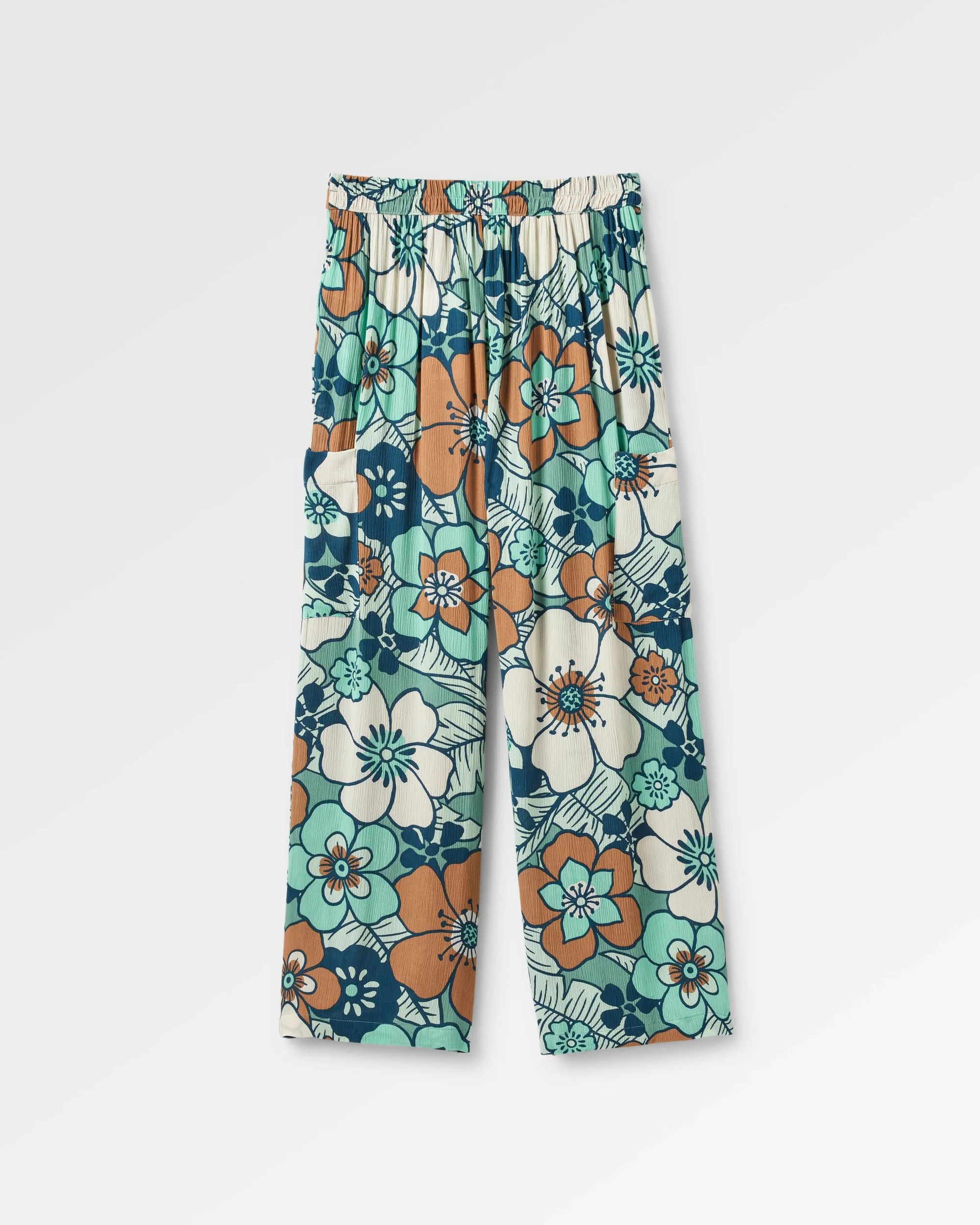 Someday Woven Trouser - Vintage Floral Aqua - Image 5