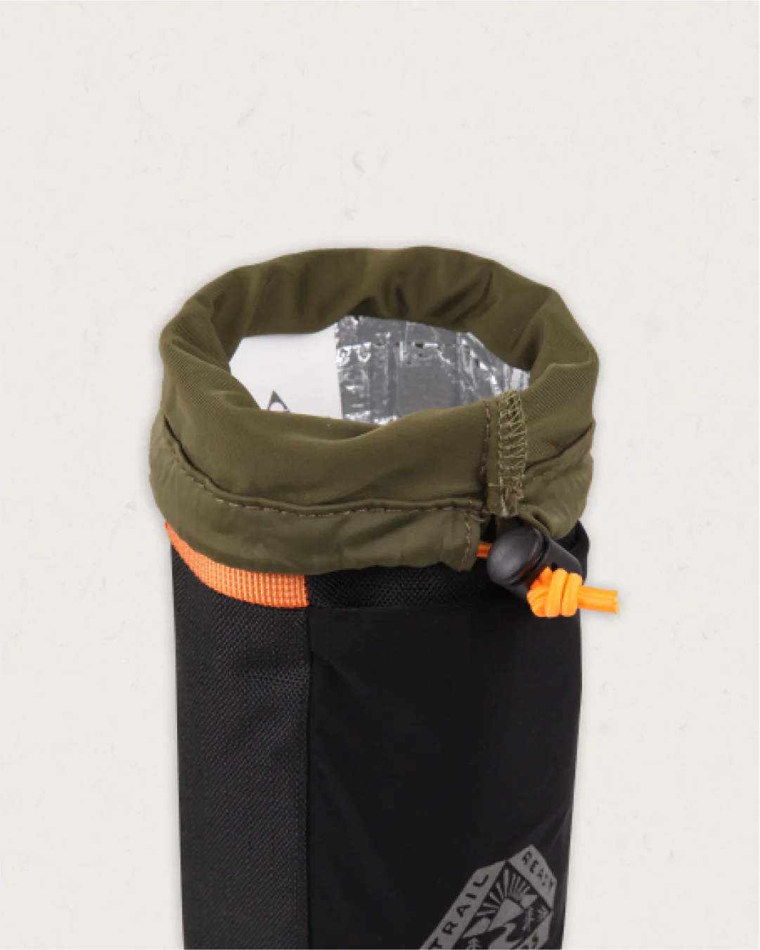 Steer Hybrid Bottle Bike Bag - True Black/ Khaki - Image 9