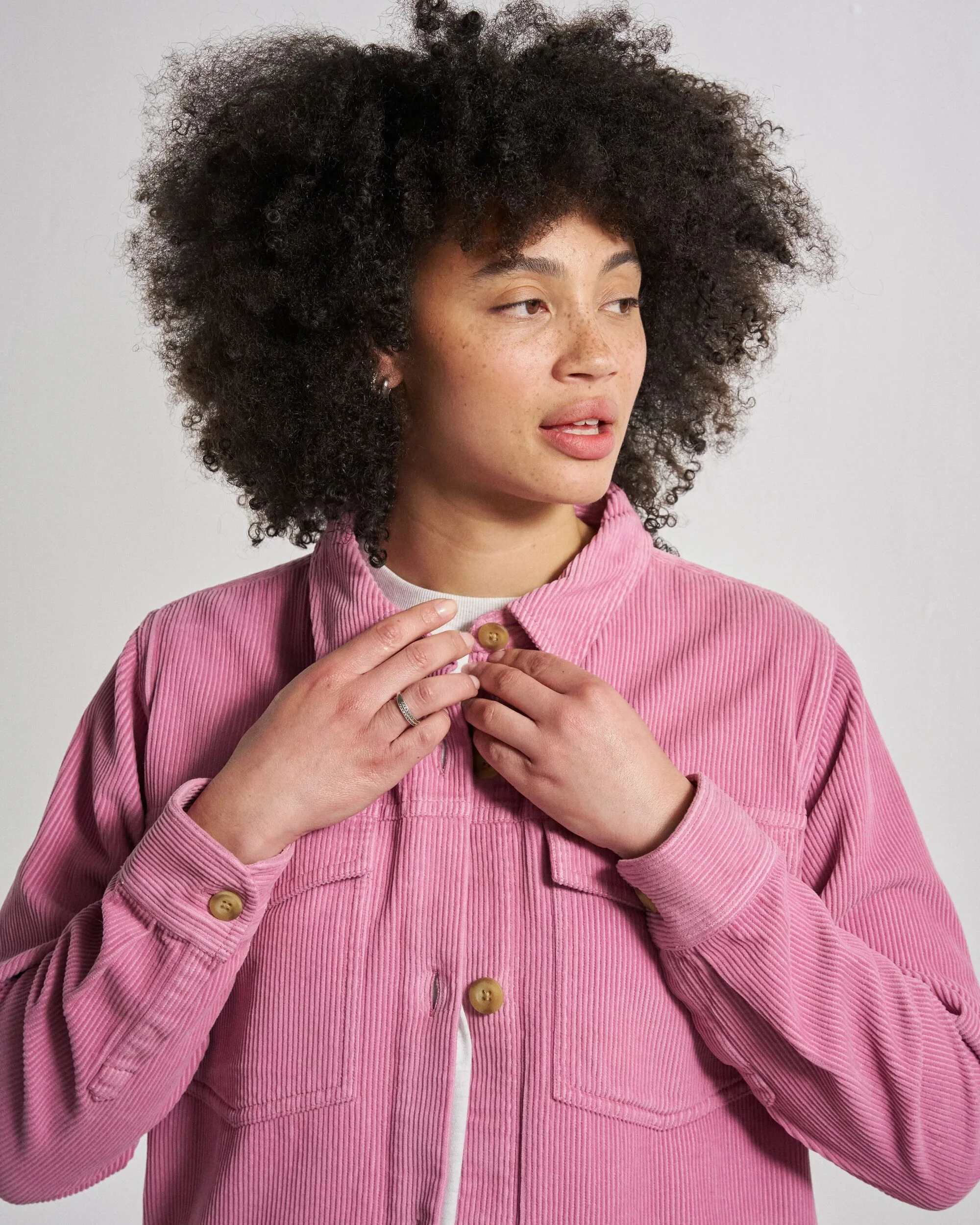 Stella Cord LS Shirt - Pink Haze - Image 4