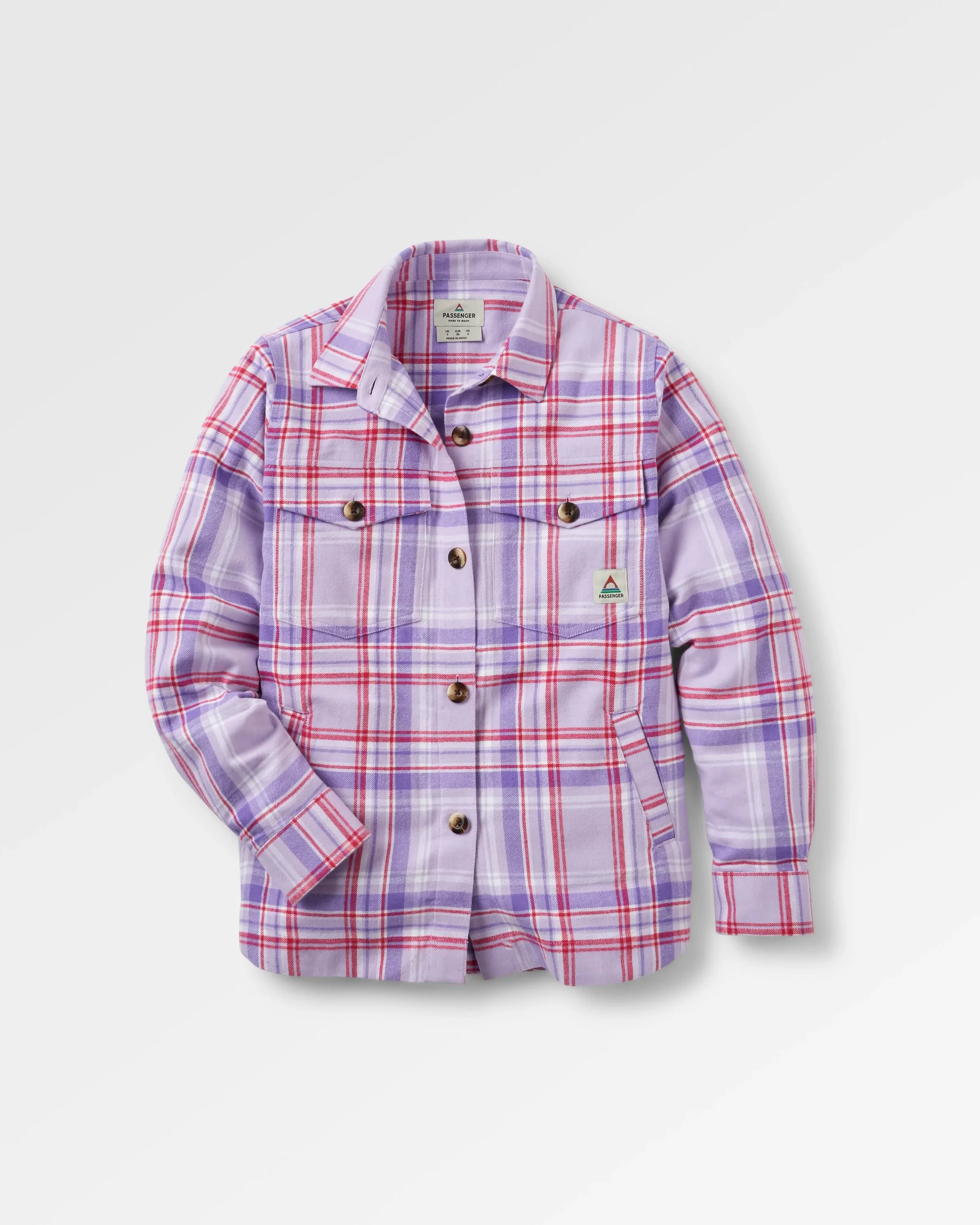 Stella LS Shirt - Retro Purple Check - Image 2