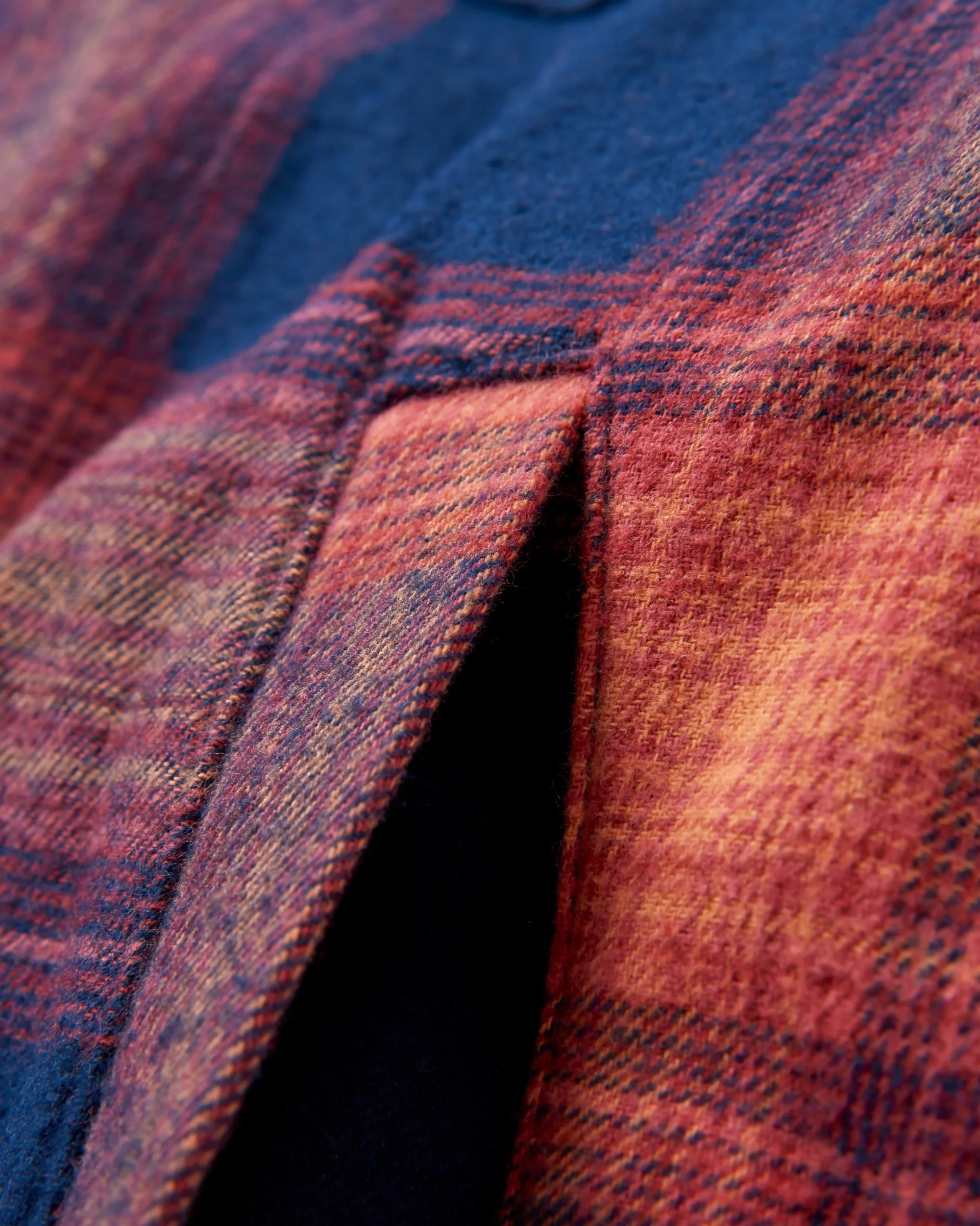 Stella LS Shirt - Rich Navy/ Red Ochre Check - Image 10