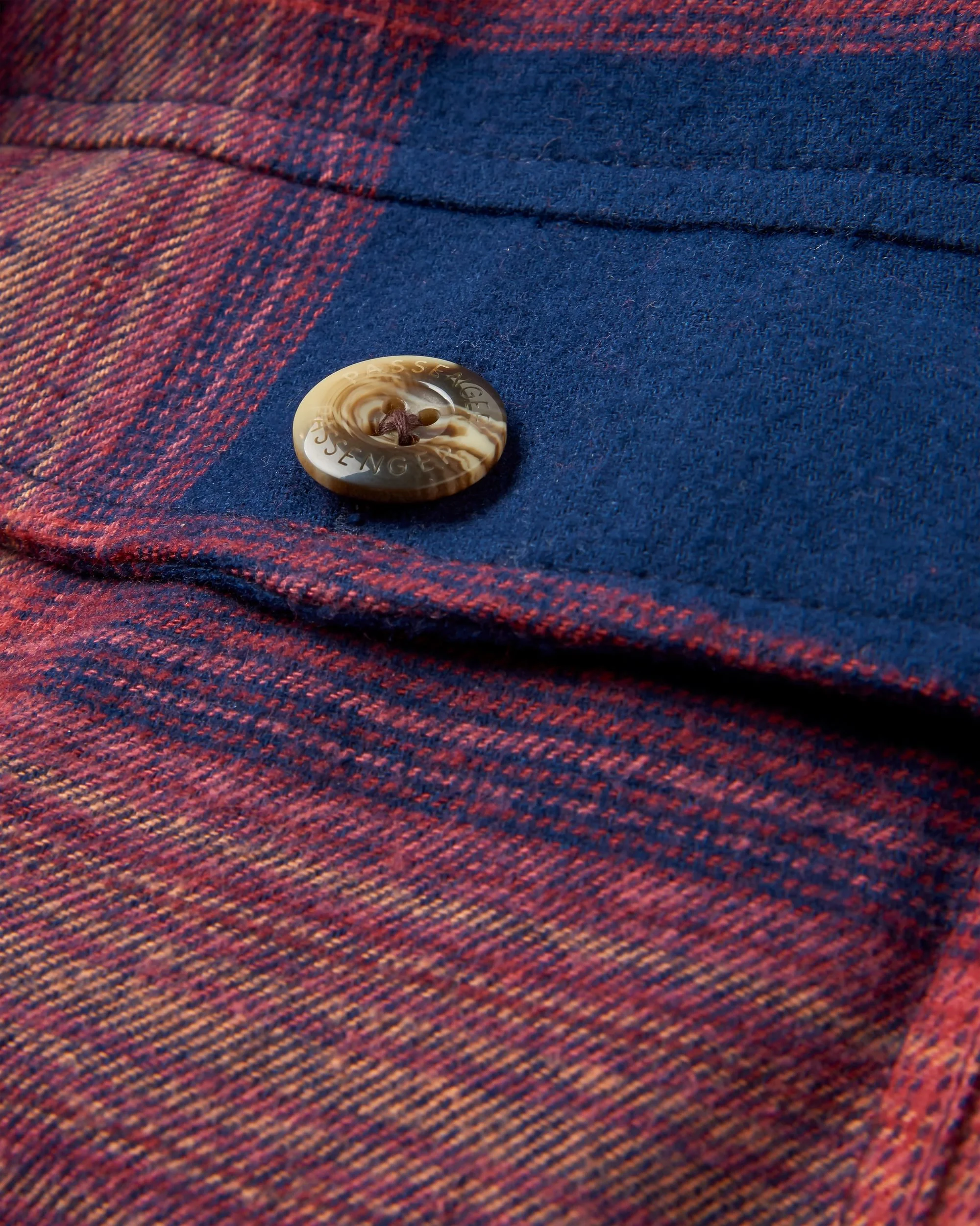Stella LS Shirt - Rich Navy/ Red Ochre Check - Image 7