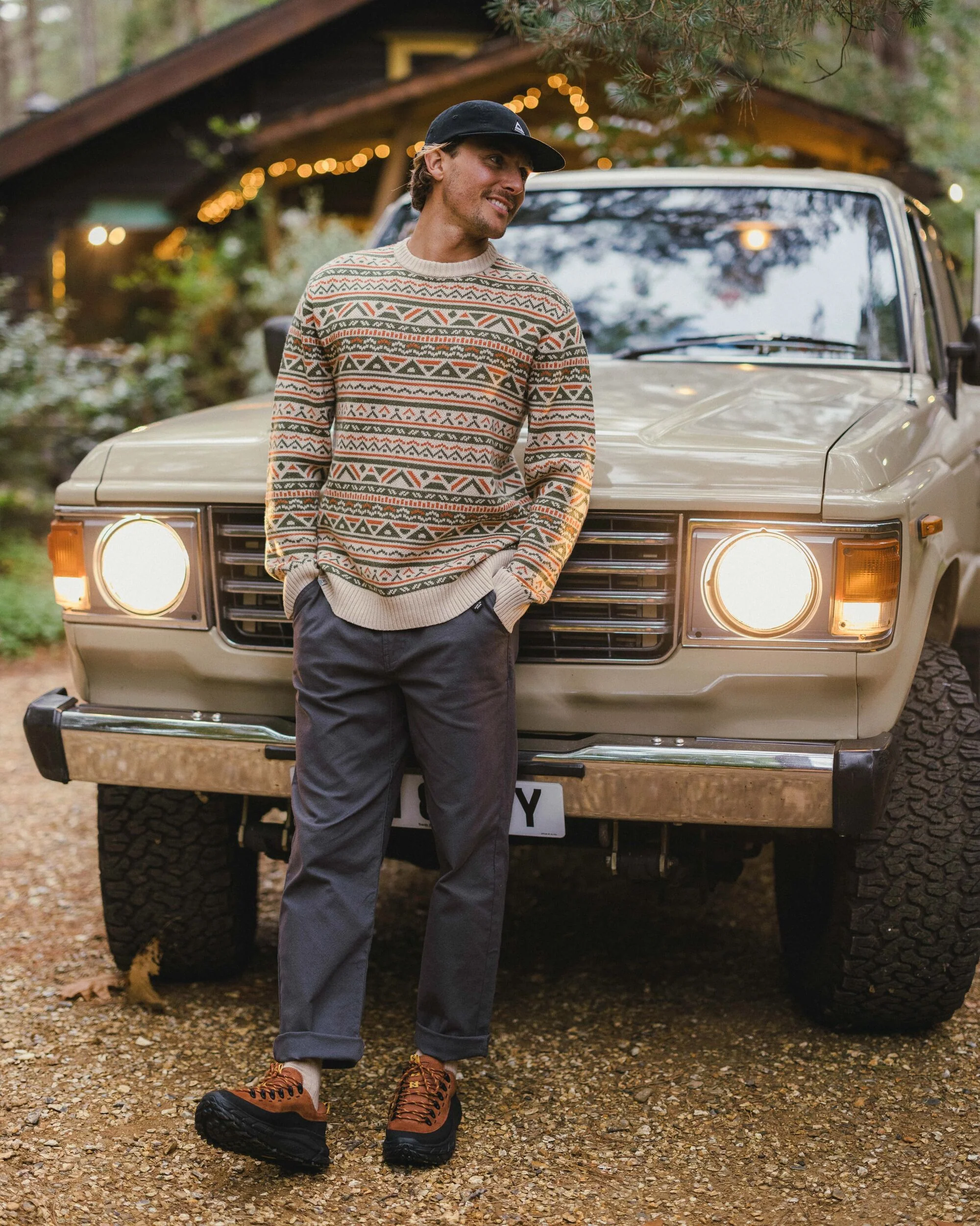 Stoked Knitted Jumper - Oatmeal Multi - Image 3