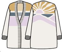 Sunsets Knitted Cardigan - Marshmallow - Image 11
