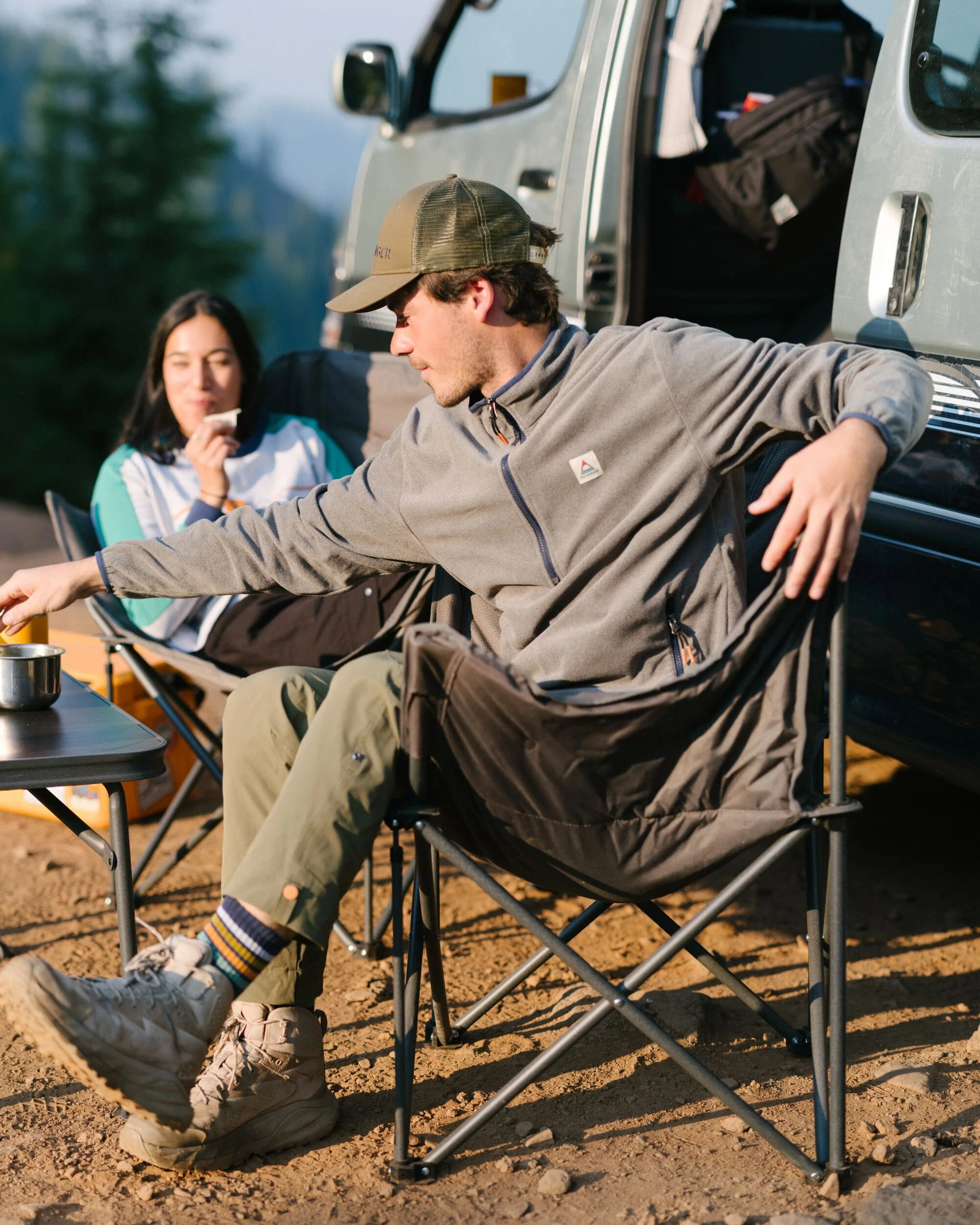 Switchback Micro Polartec® Fleece - Grey Marl 2