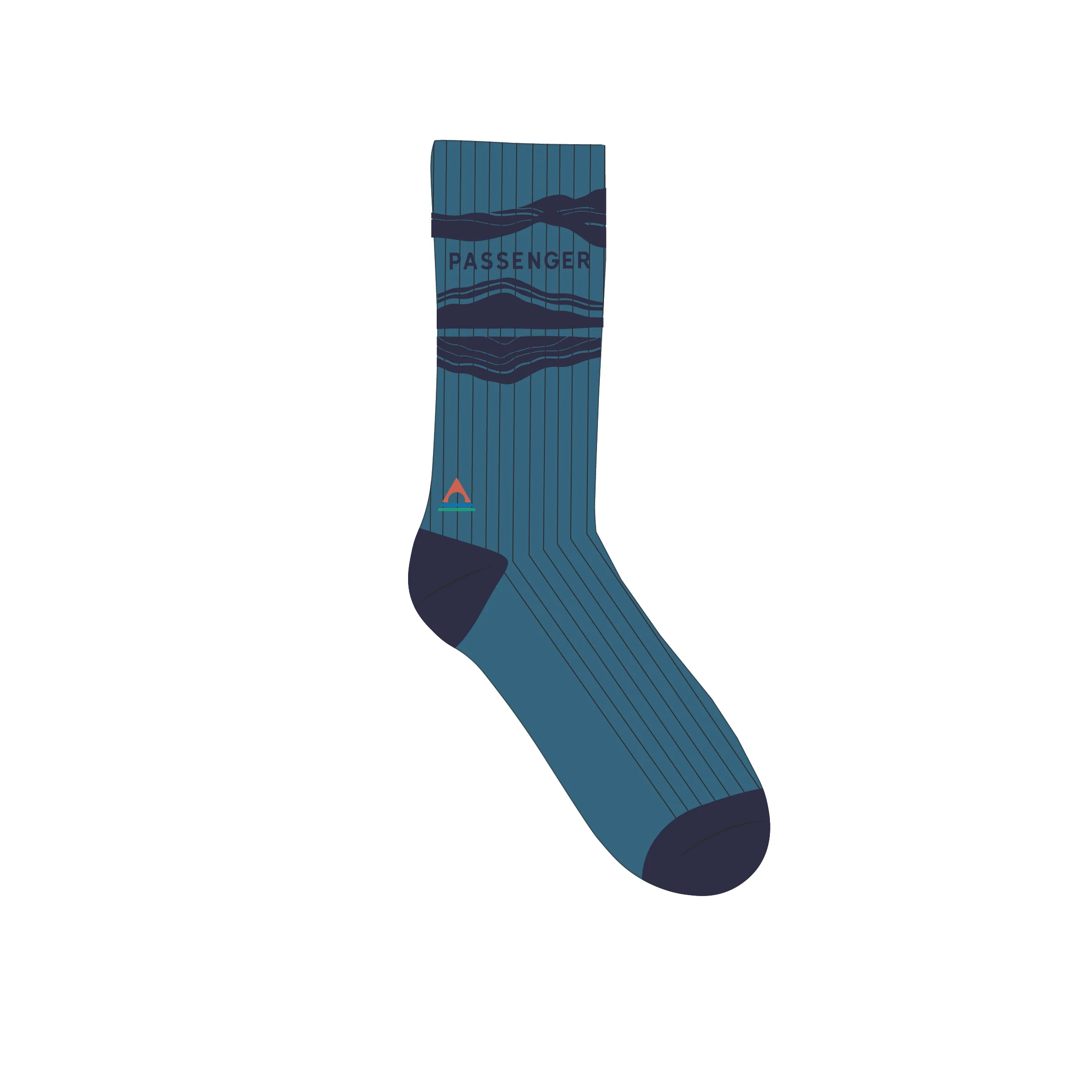 Tahola Merino Socks - Blue Steel - Image 5