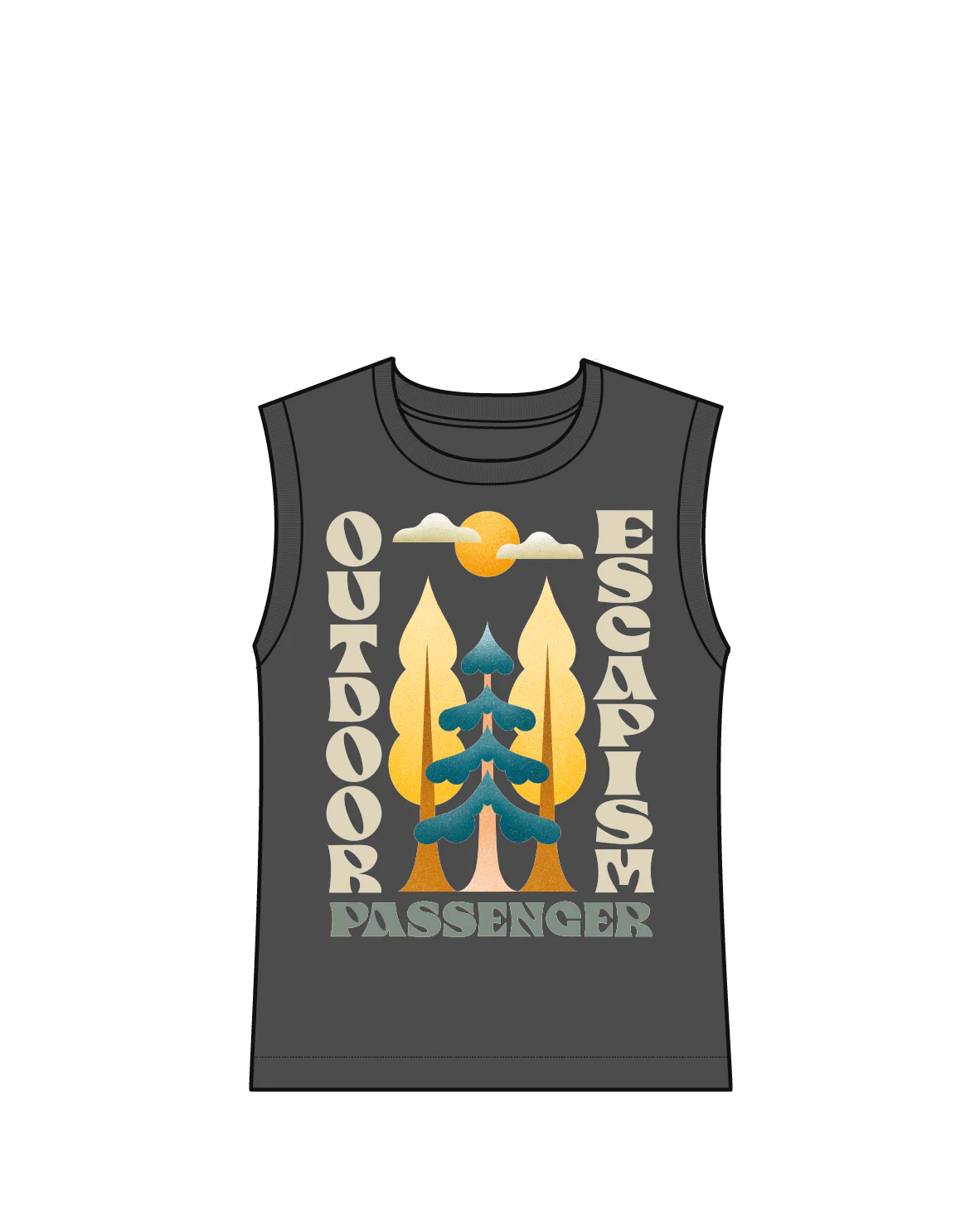 Tall Pines Vest - Charcoal - Image 8