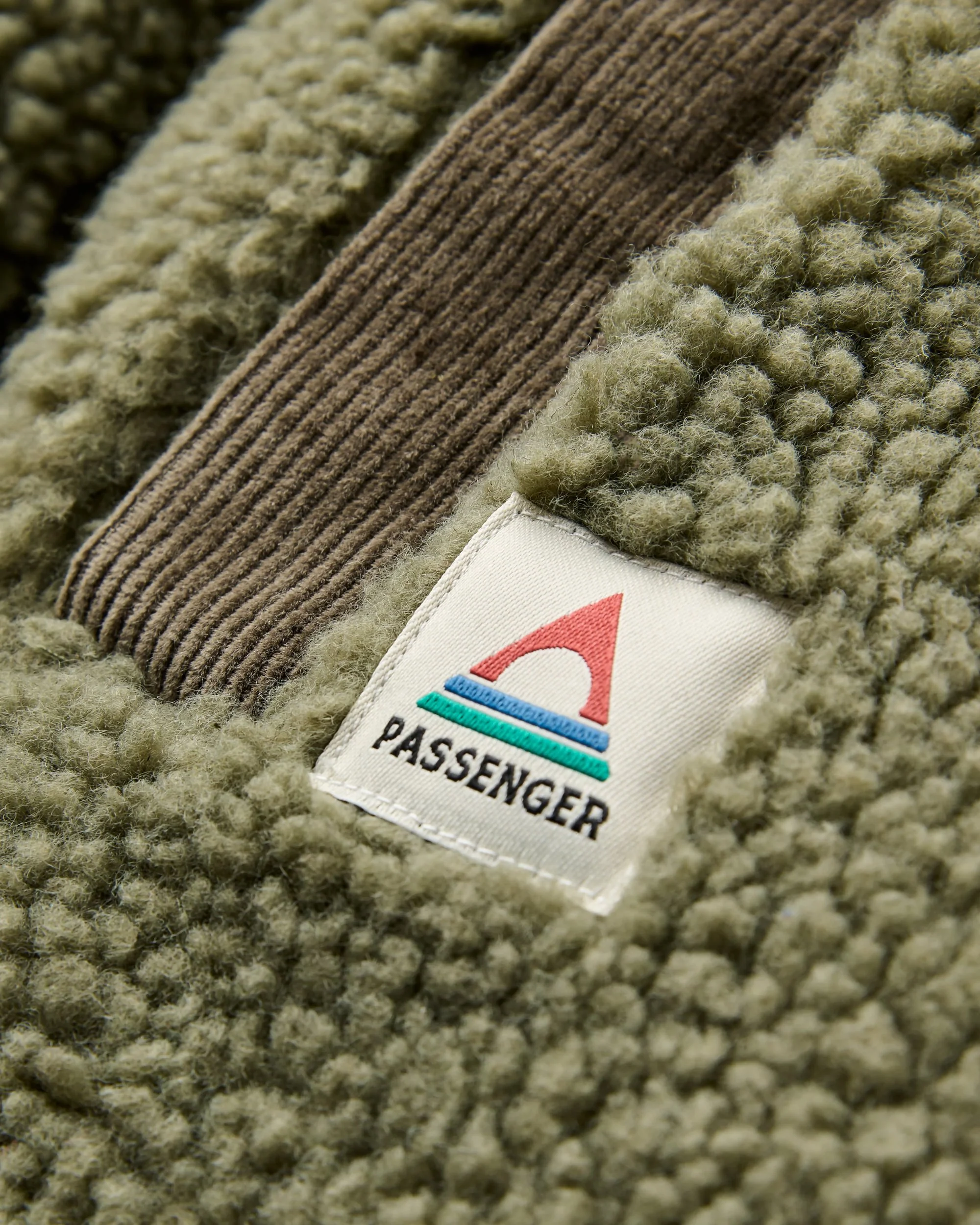 Tawny Deep-Pile Sherpa Fleece - Dusty Olive - Image 5