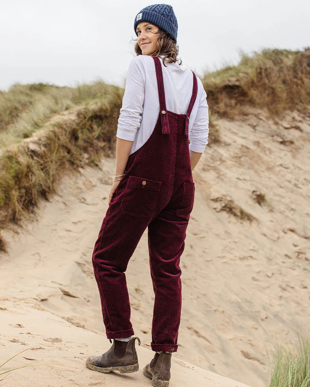Tiaga Cord Dungarees - Windsor Wine
