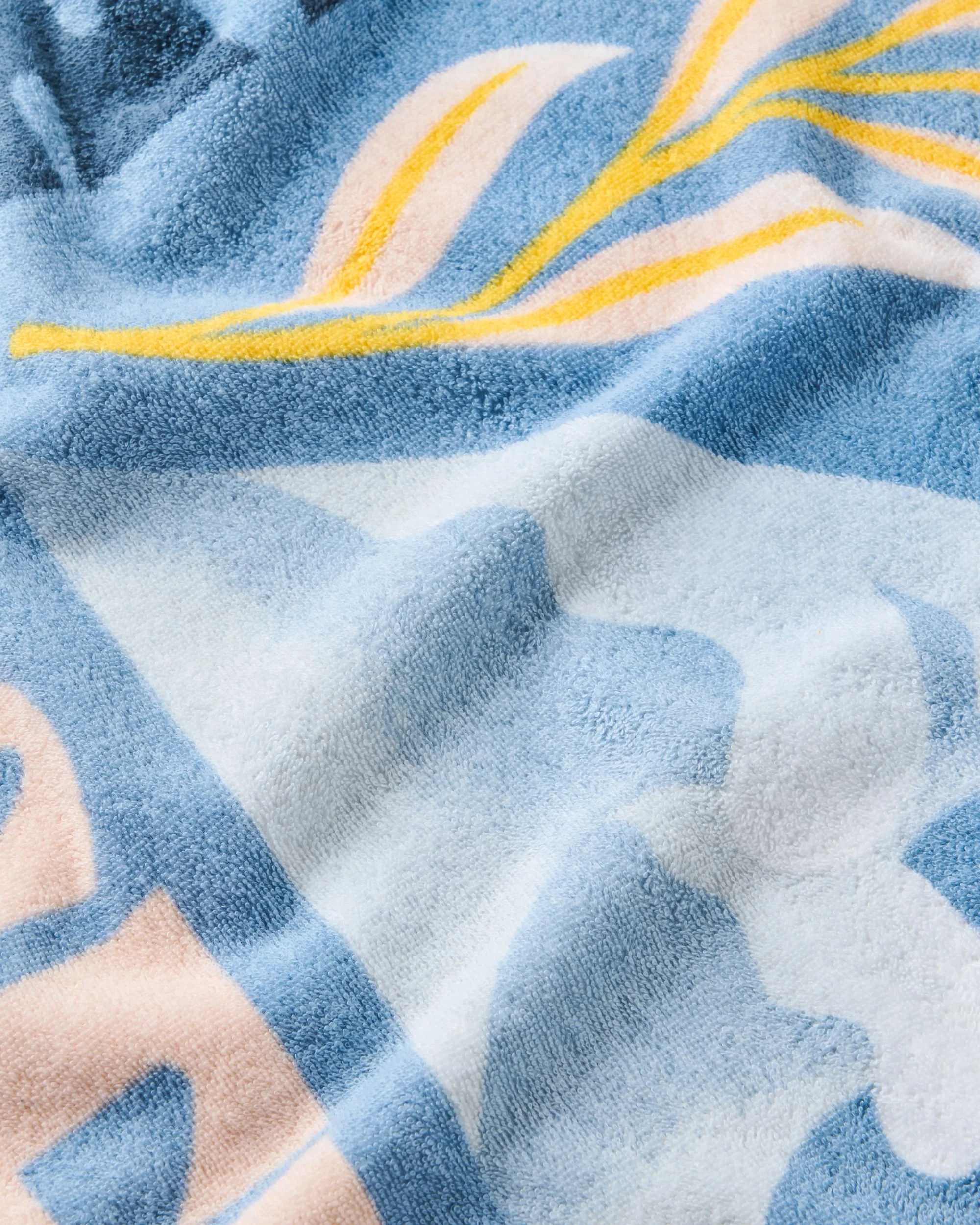 Tideline Organic Cotton Beach Towel - Faded Denim - Image 6