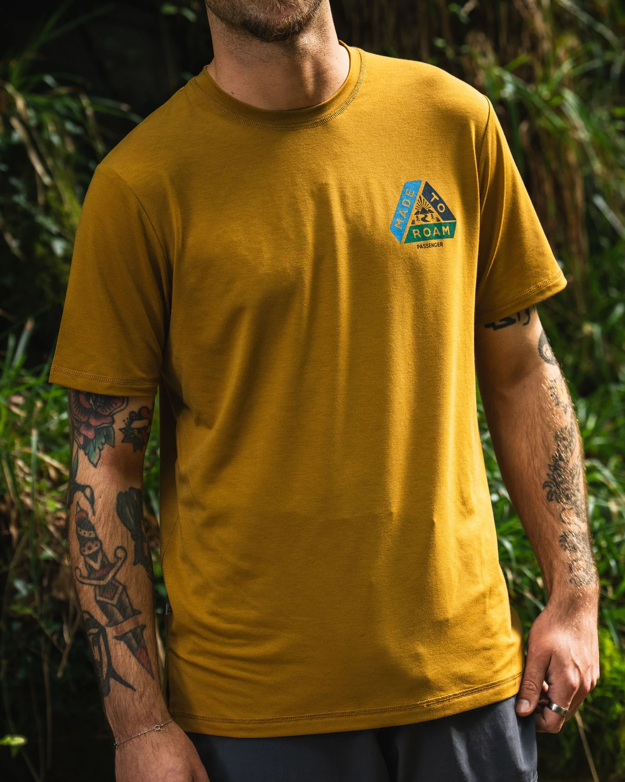 Trail Active T-shirt - Dusty Ochre - Image 2