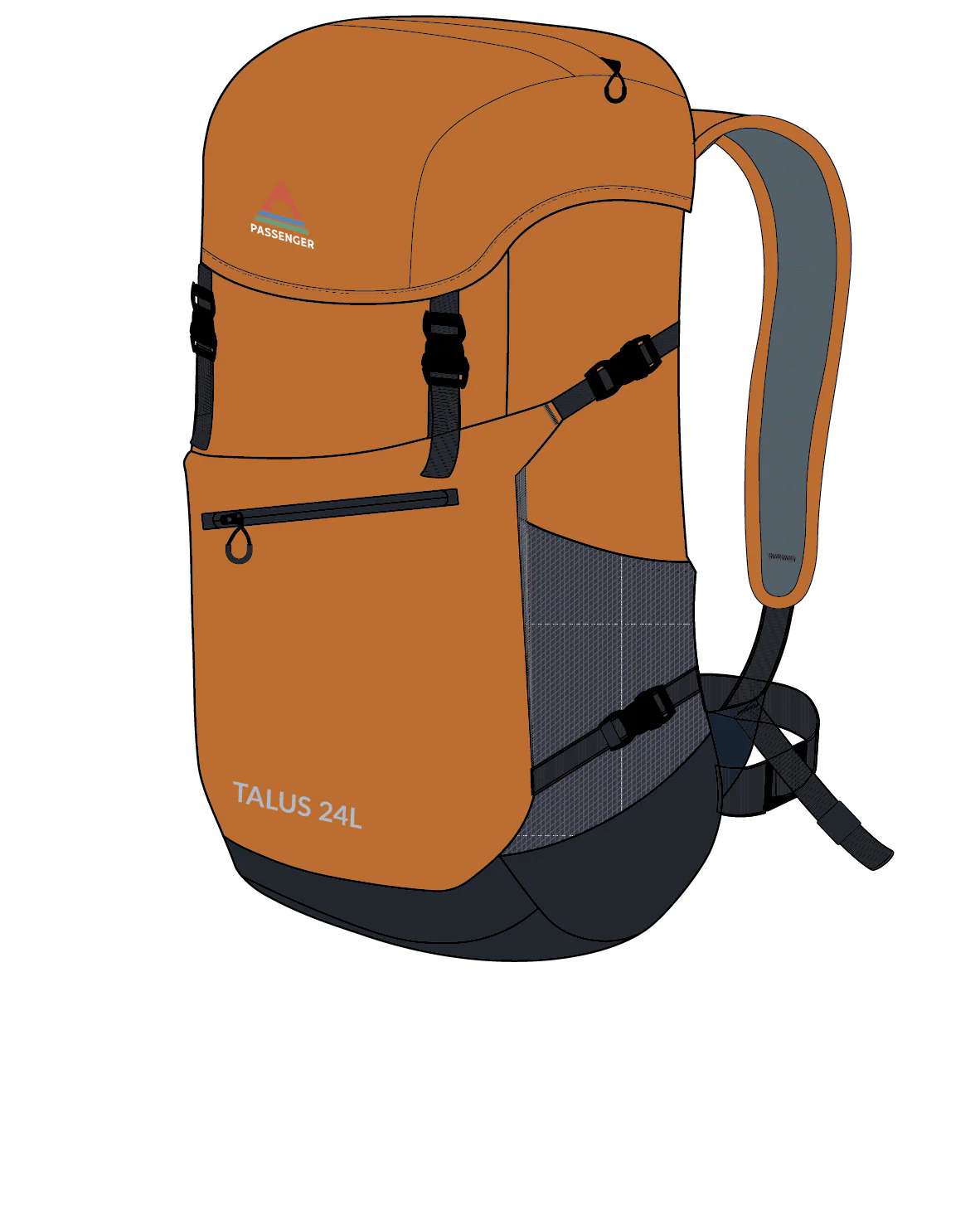 Trailscape 24L Backpack - Sunrise Orange - Image 16