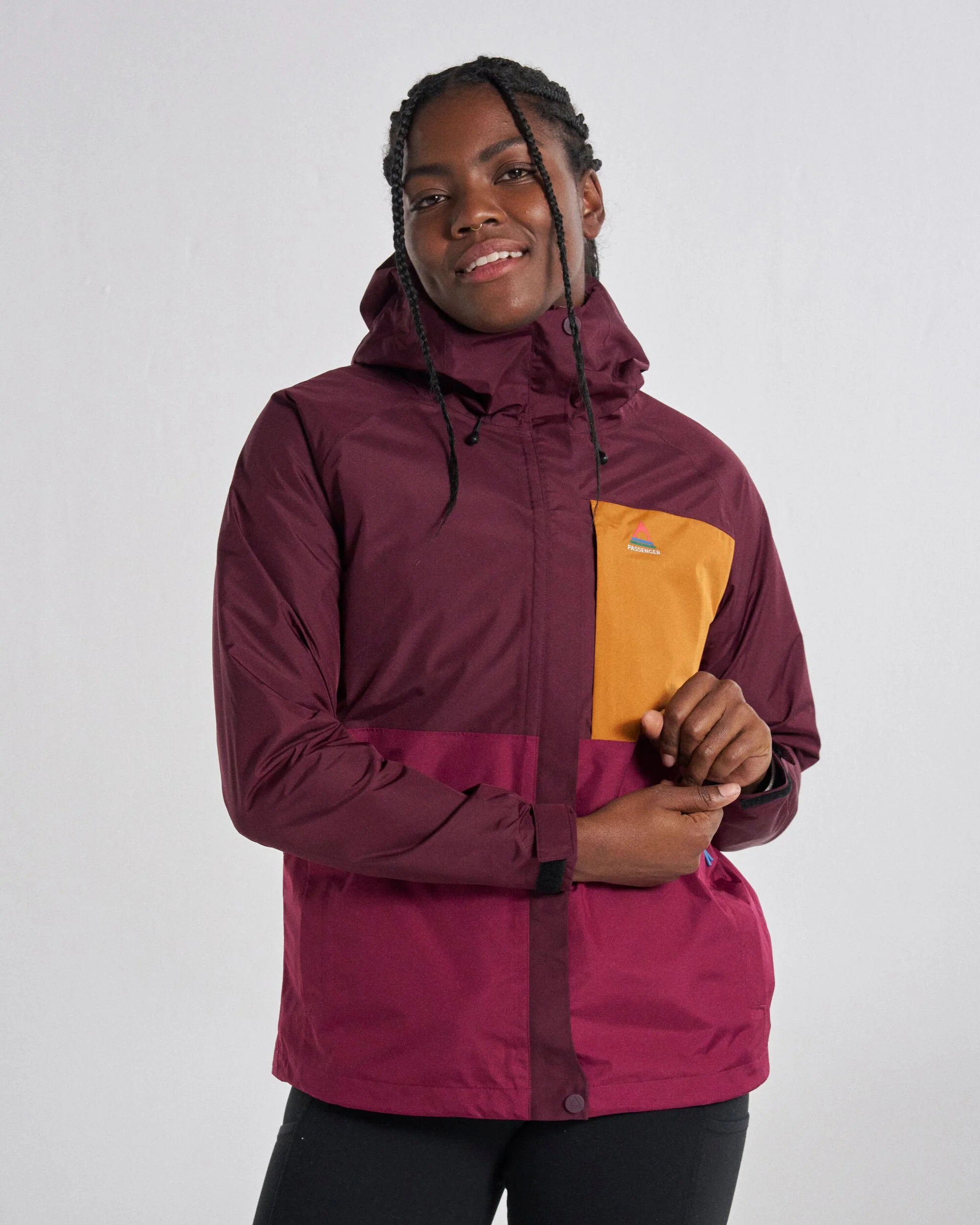 Trailscape Women's Waterproof Jacket - Fig/Wild Berry - Image 7
