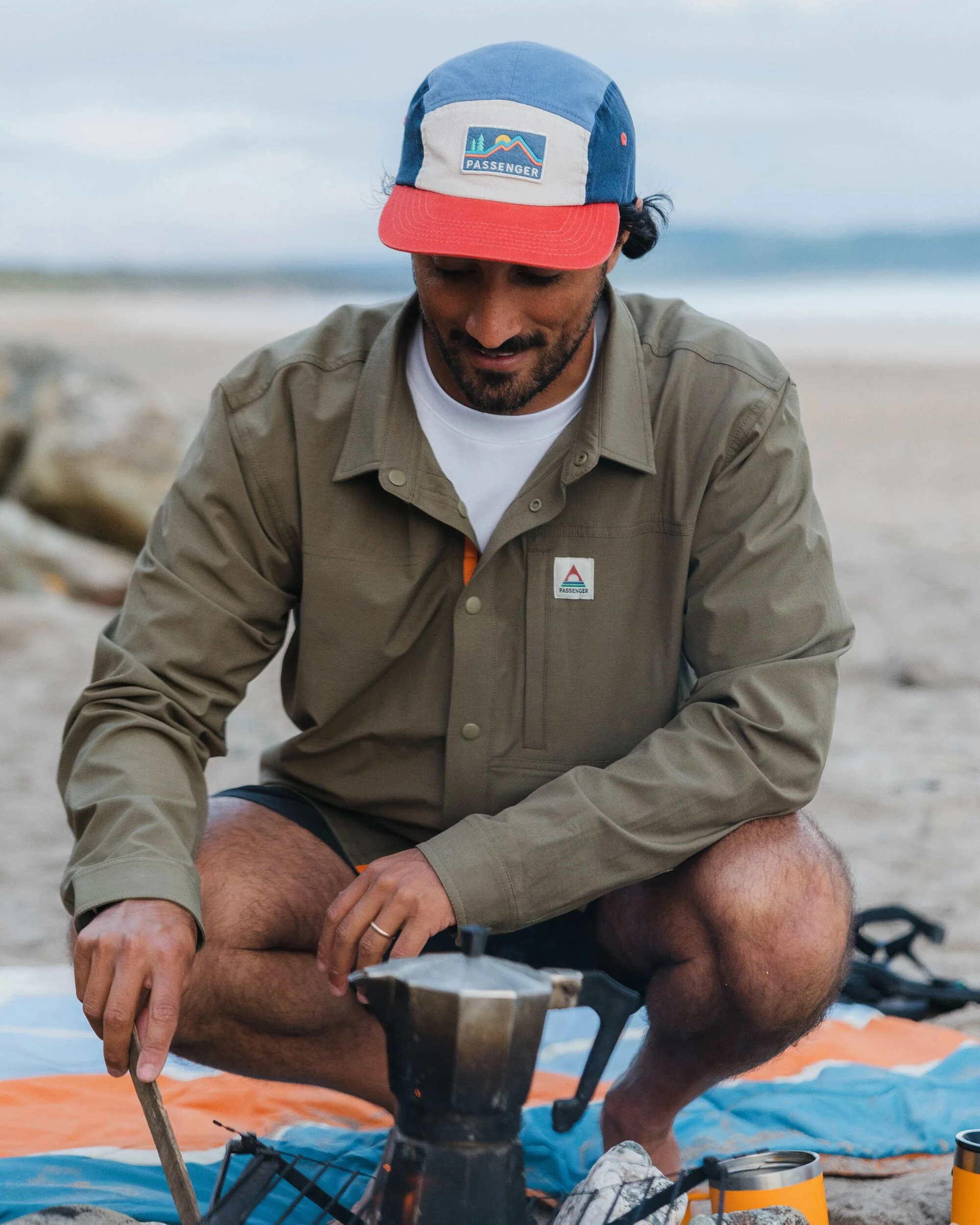 Traveller Stretch Shirt - Khaki - Image 4
