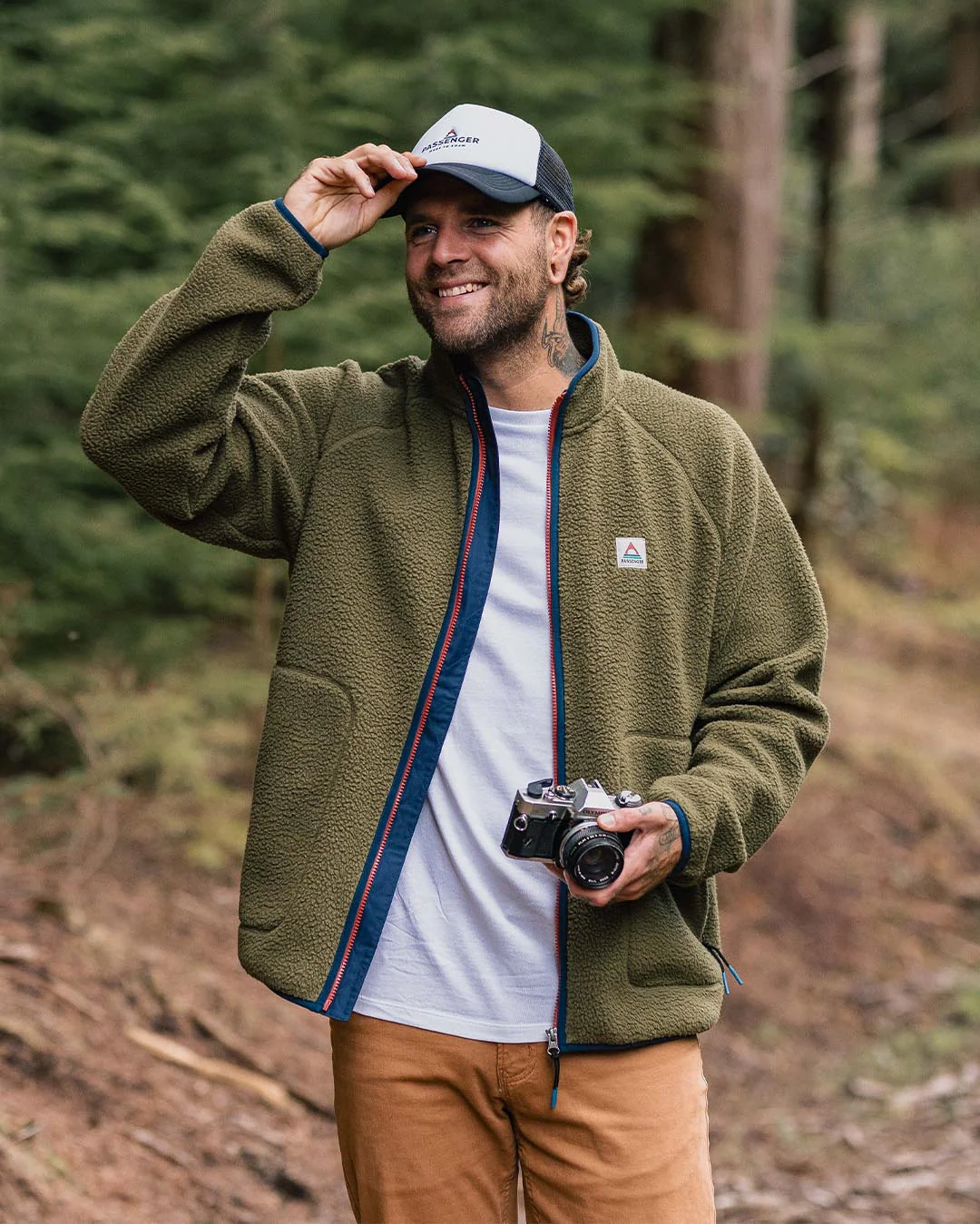 Tripper 2.0 Full Zip Sherpa Fleece - Khaki - Image 3