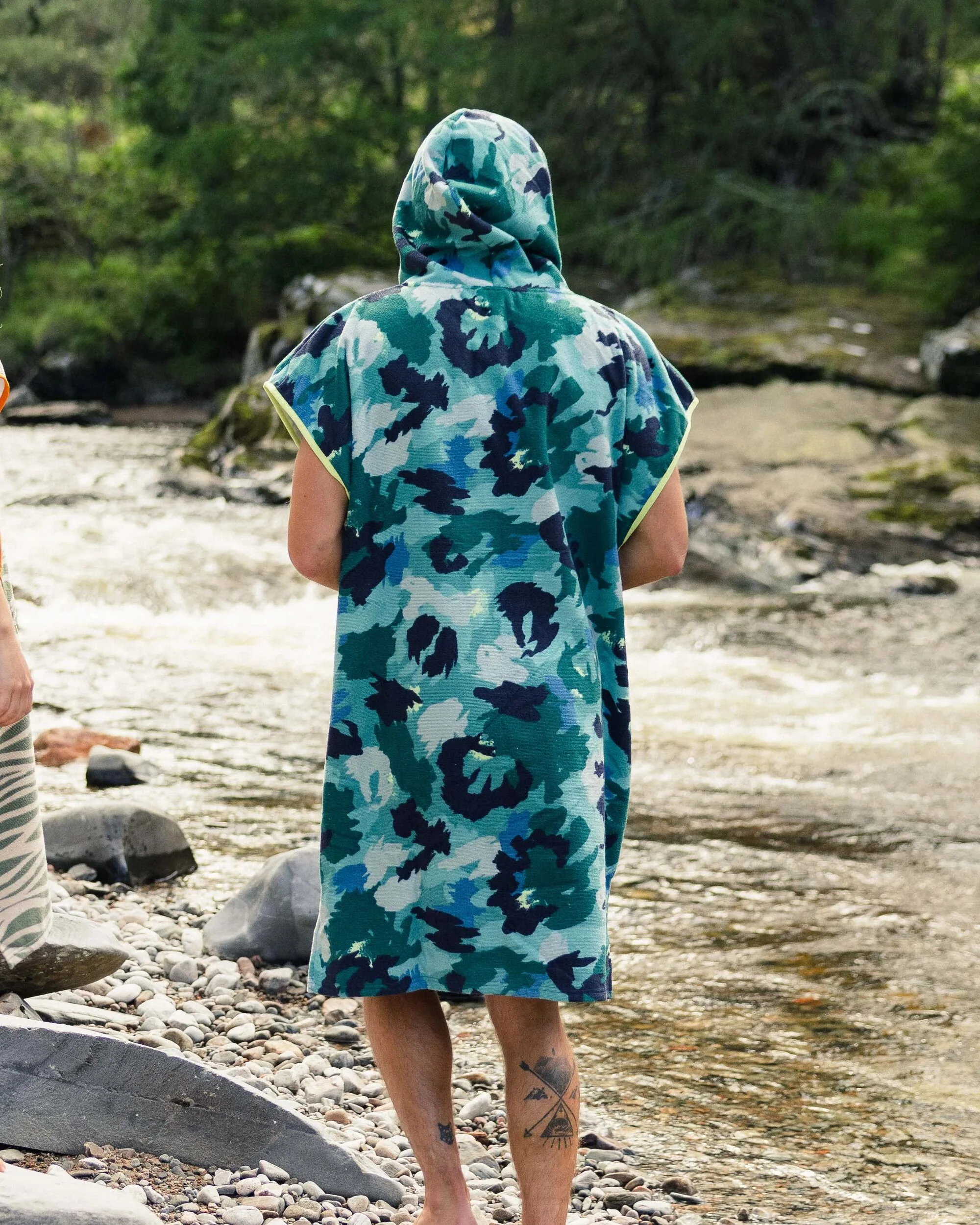 Tulum Towel Poncho - Alpine Camo Khaki