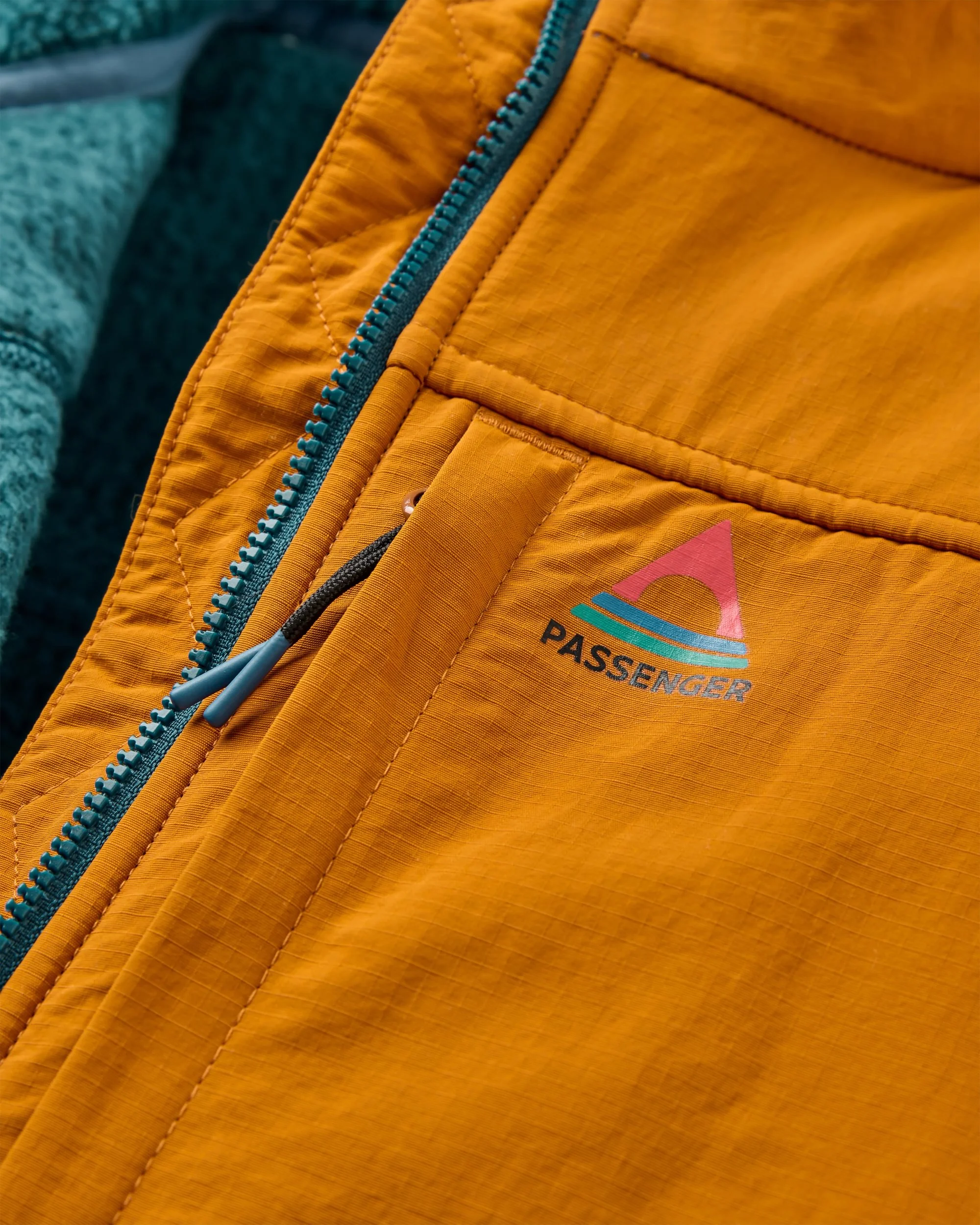 Venturescape Men's Fleece - Retro Orange/Tidal Blue - Image 5