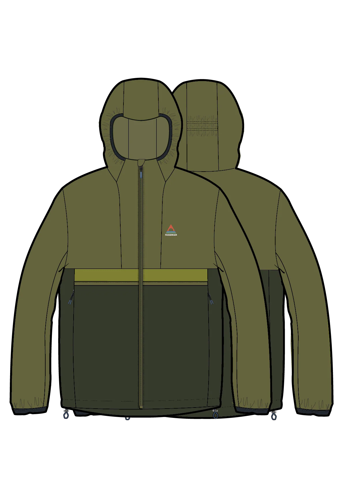 Viento Windshell Jacket - Dark Olive/Clover - Image 14