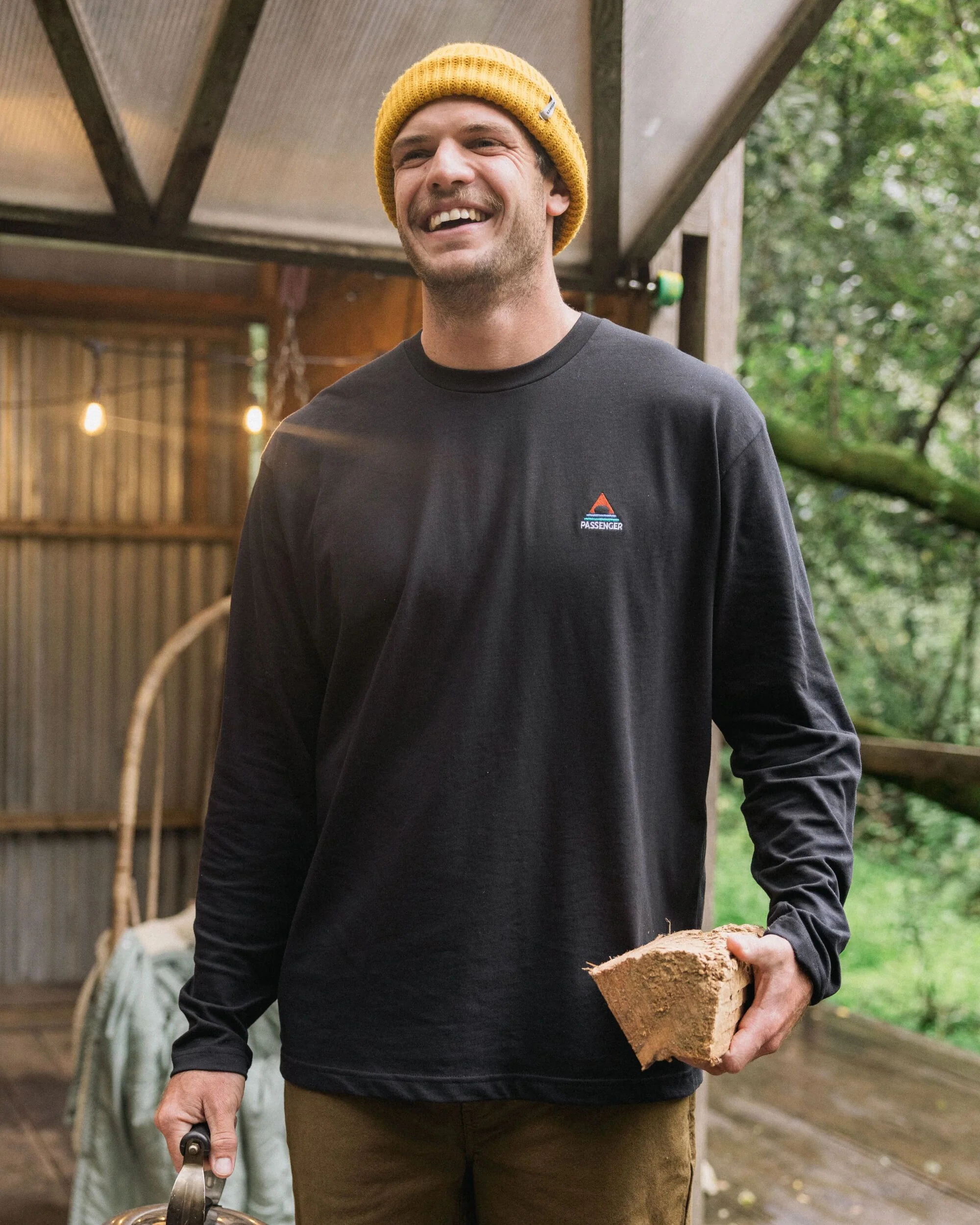 Vita Organic Cotton Relaxed Fit LS T-shirt - Black - Image 3