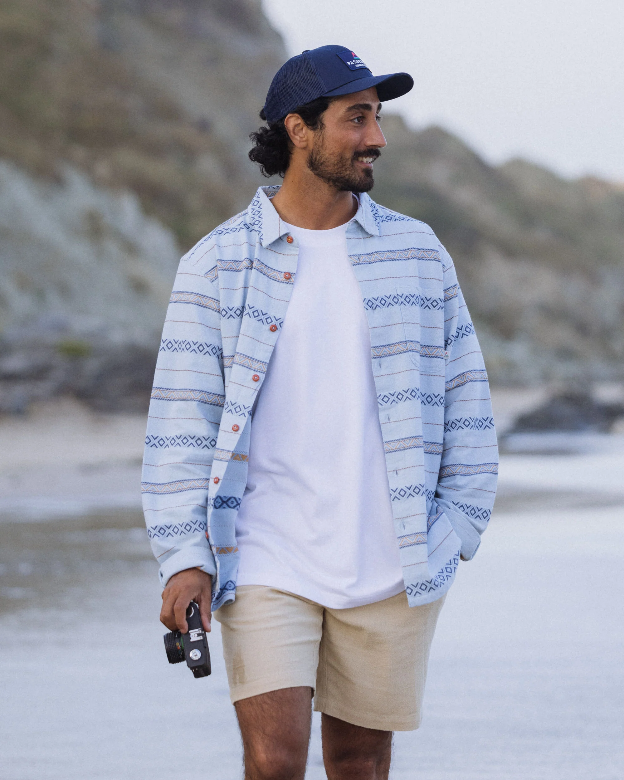 Voyage Jacquard Shirt - Ice Blue Jacquard