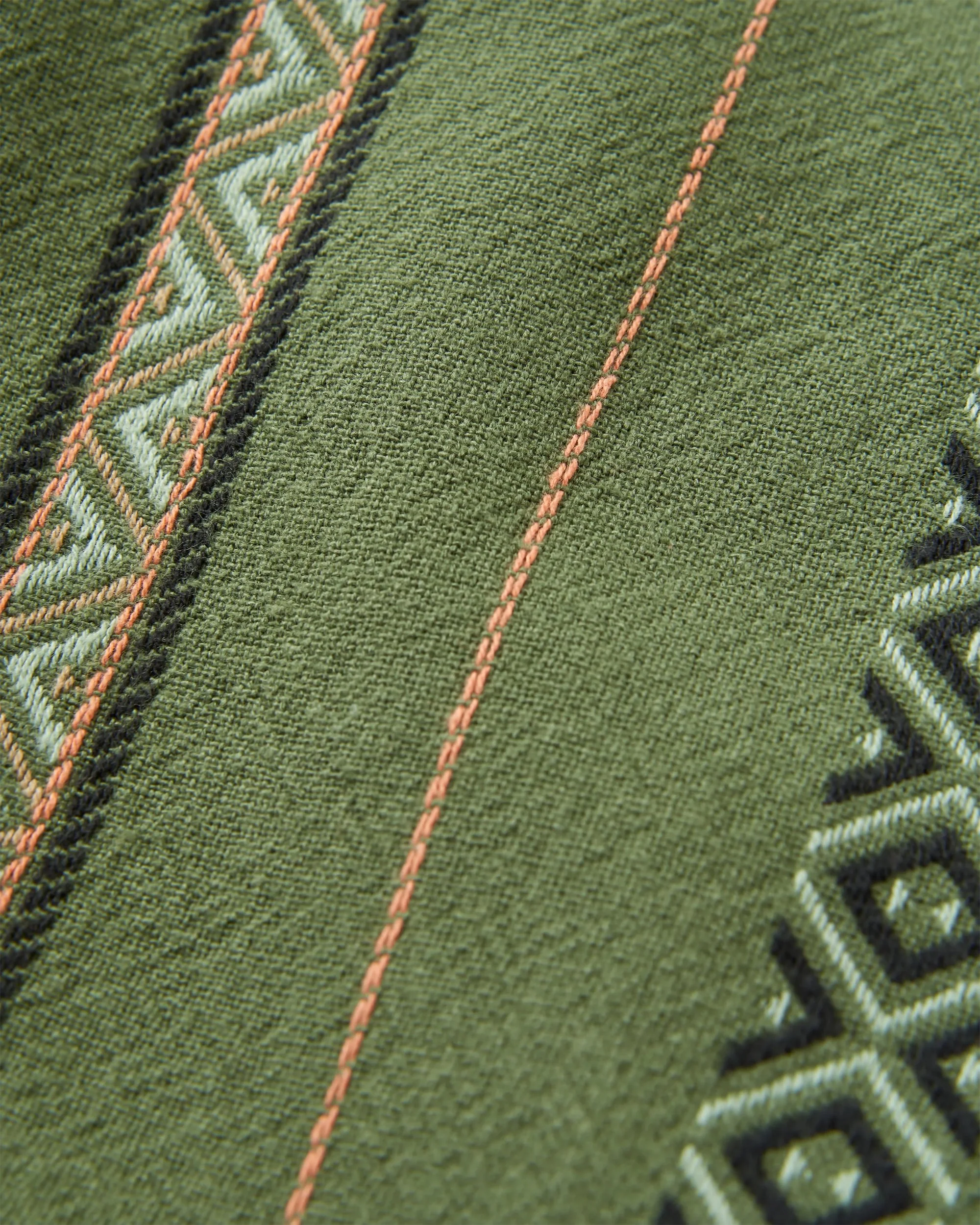 Voyage Jacquard Shirt - Wild Green Stripe - Image 8