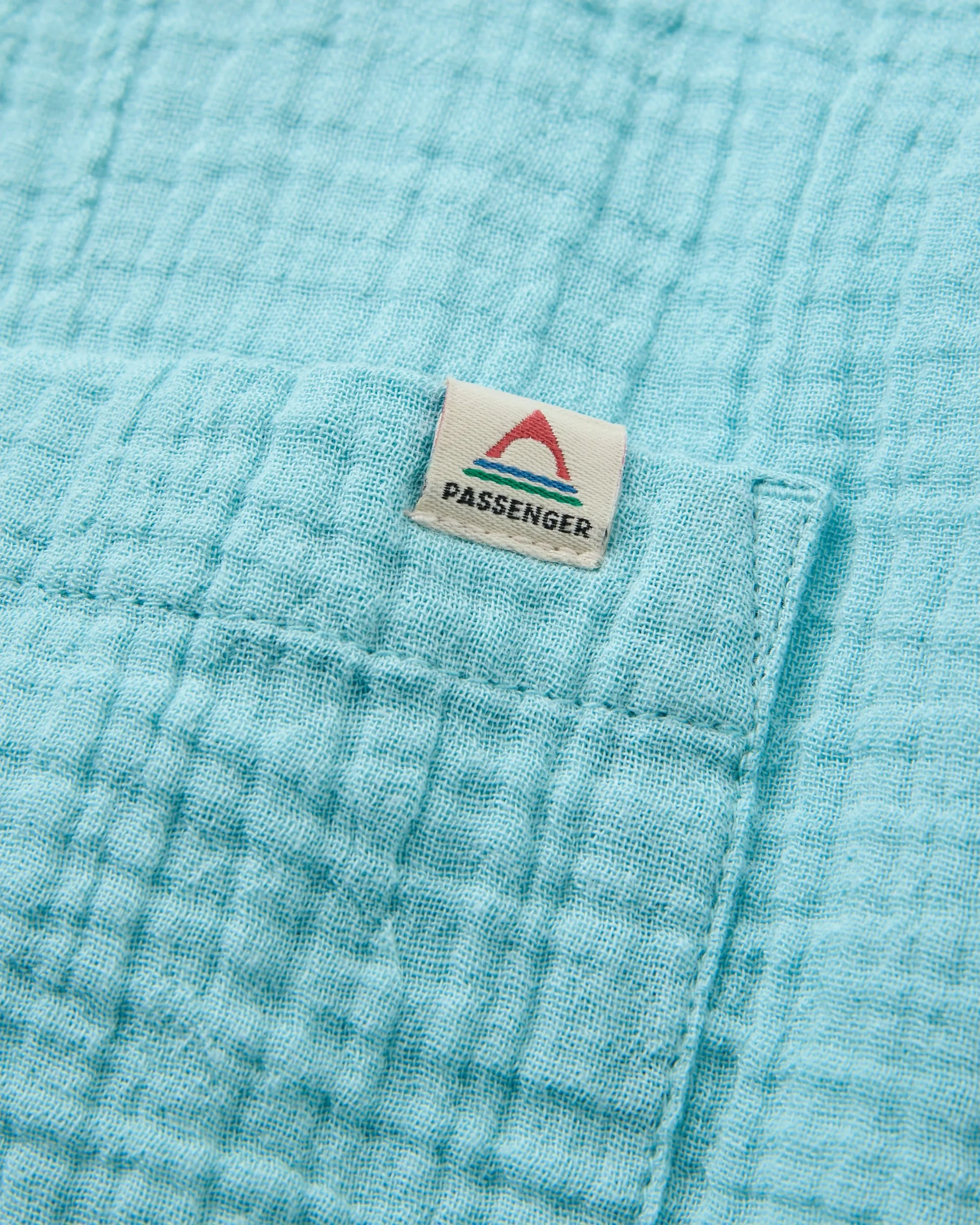 Waveney Short Sleeve Shirt - Retro Blue - Image 8