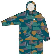 Waves Sherpa Lined Changing Robe - Deep Blue Camo Pattern - Image 17