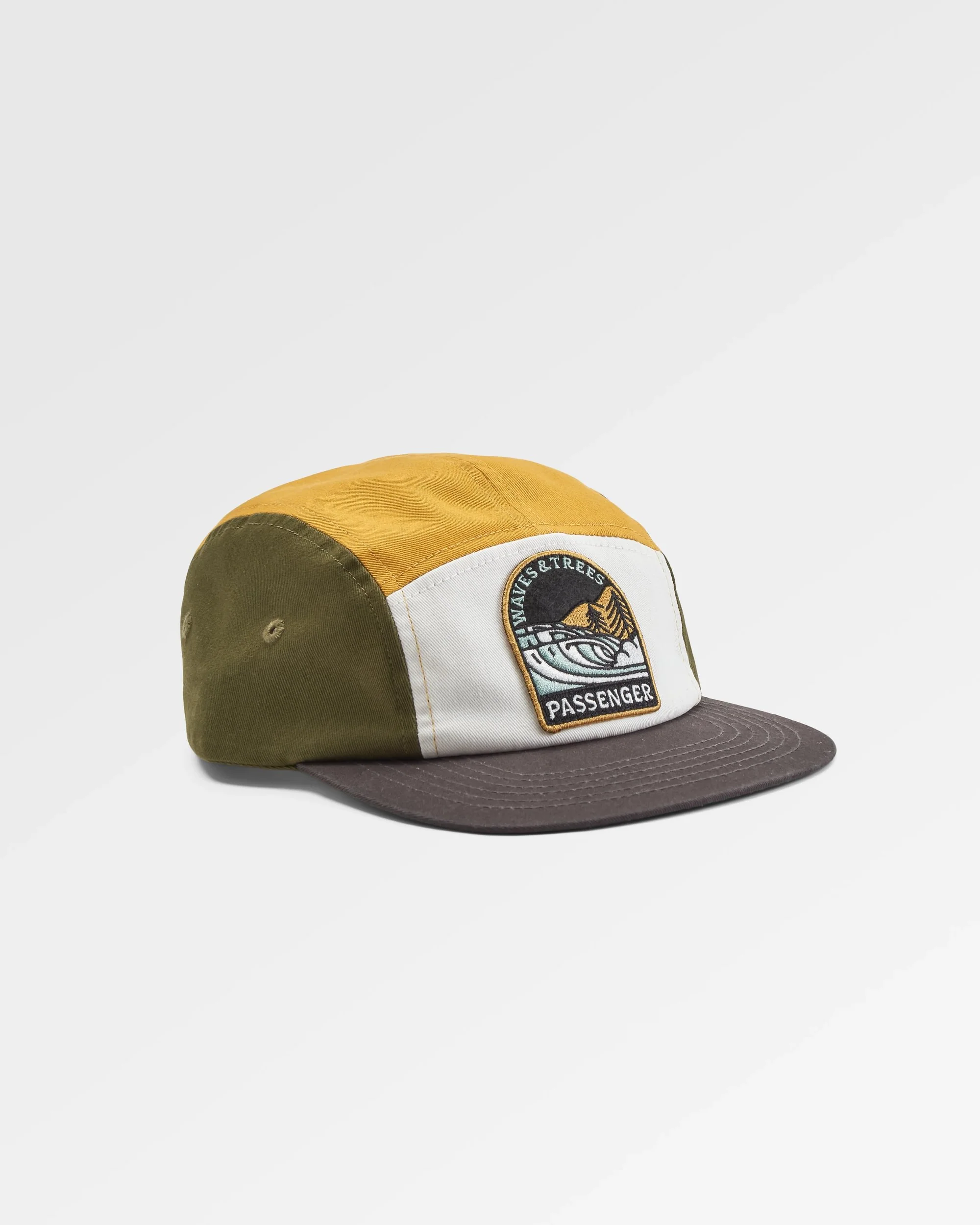 Waves & Trees 5 Panel Cap - Khaki - Image 2