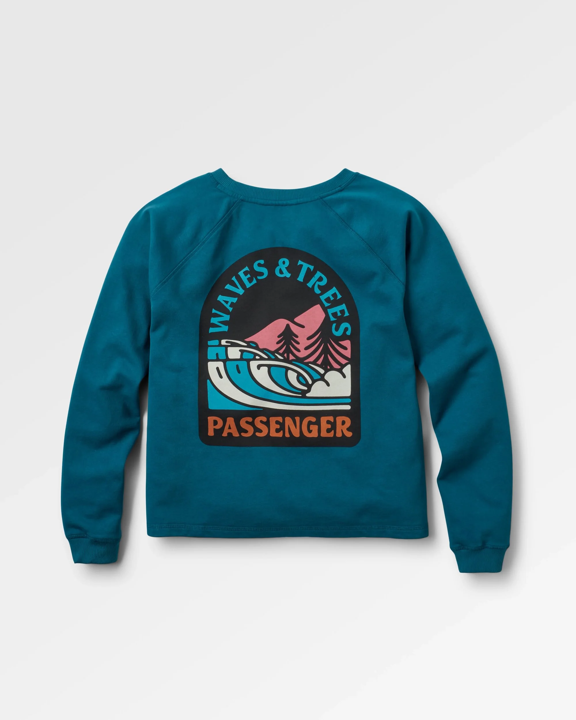 Waves & Trees Sweatshirt - Tidal Blue - Image 2
