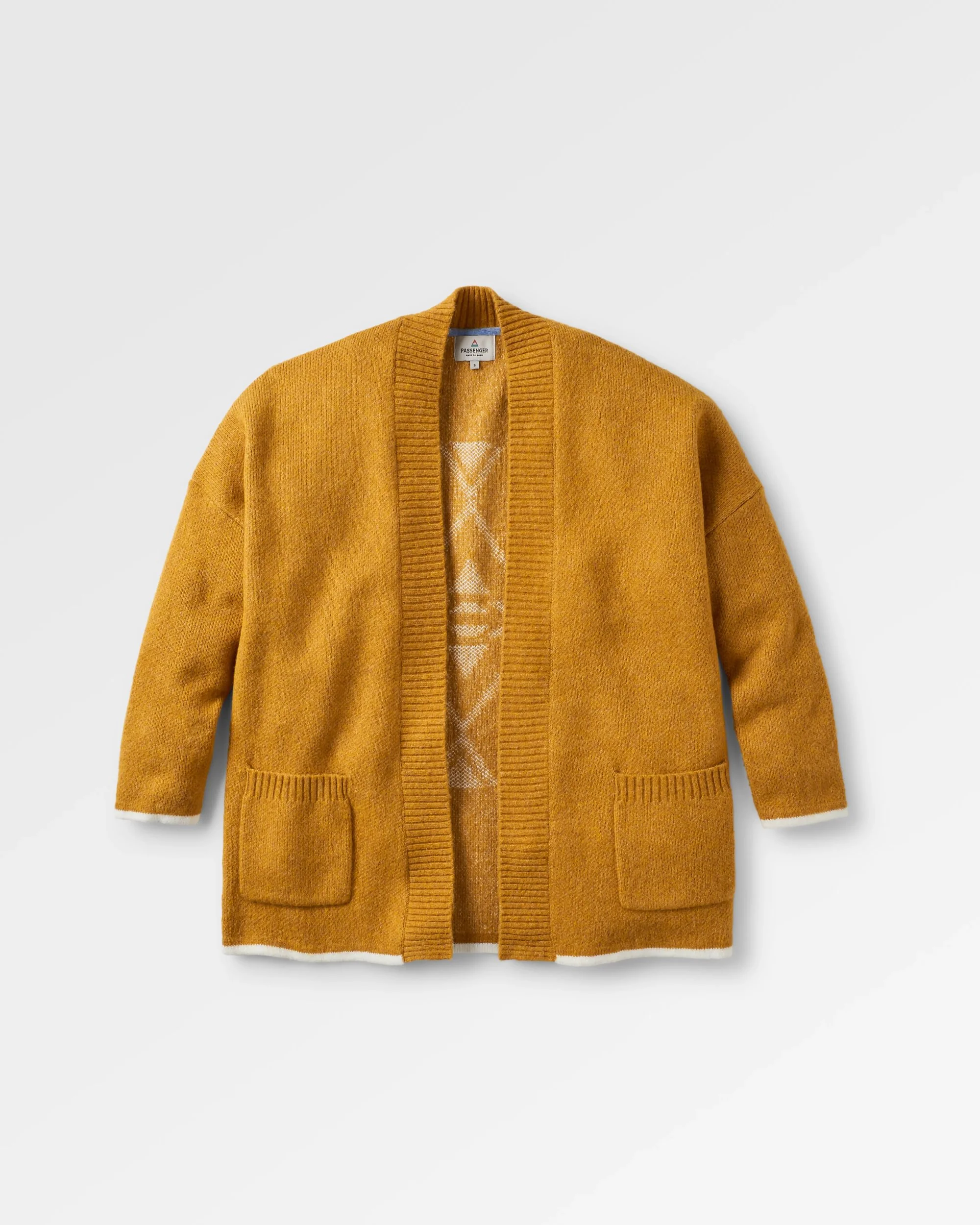 West Coast Knitted Cardigan - Sunset Yellow Marl - Image 2