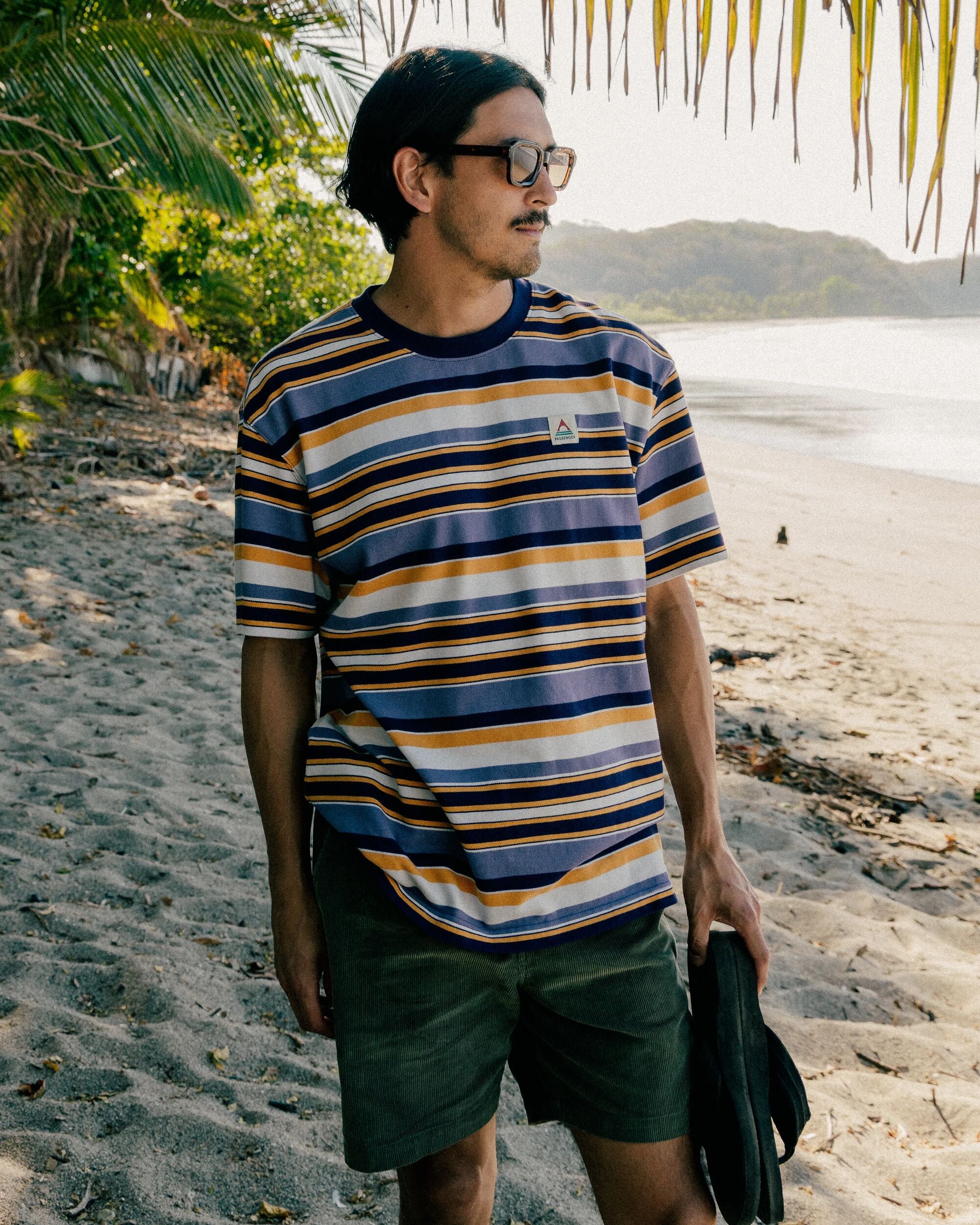 Wild Pine Stripe T-Shirt - Heather Multi Stripe