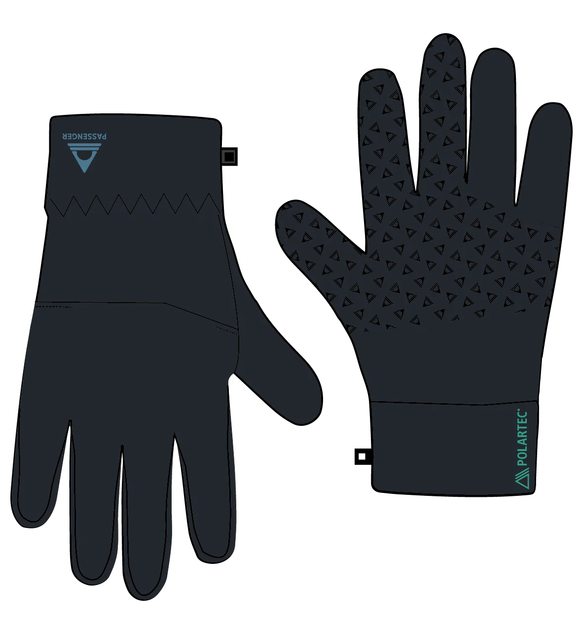 Wintergreen Polartec® Thermal Gloves - Black - Image 8