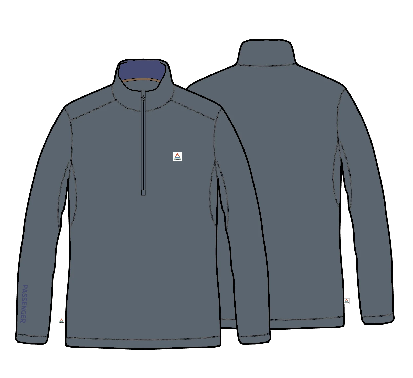 Women's Merino Blend Base Layer Top - Storm Grey - Image 12