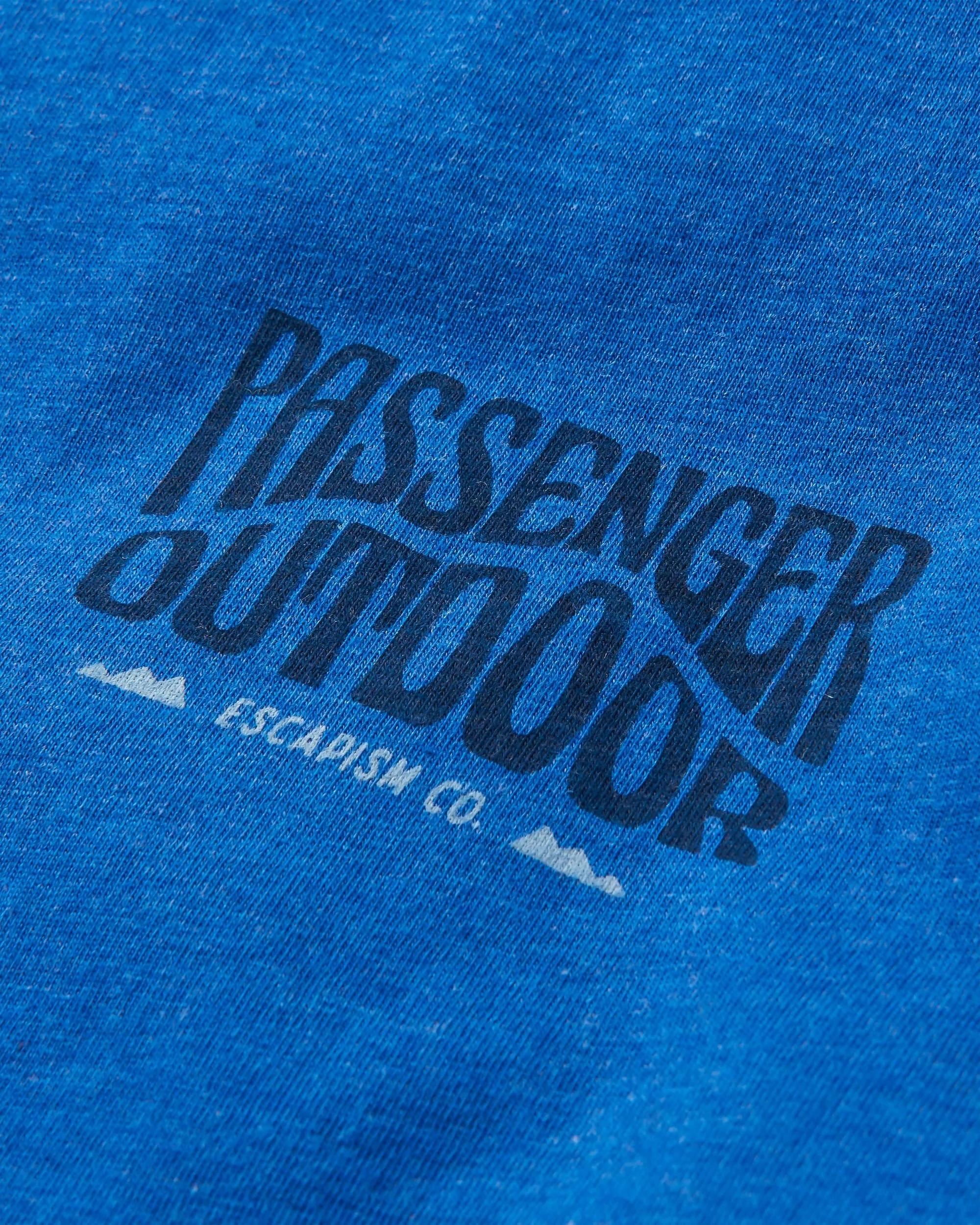 Yuca Organic Cotton T-Shirt - Azure Blue Marl - Image 7