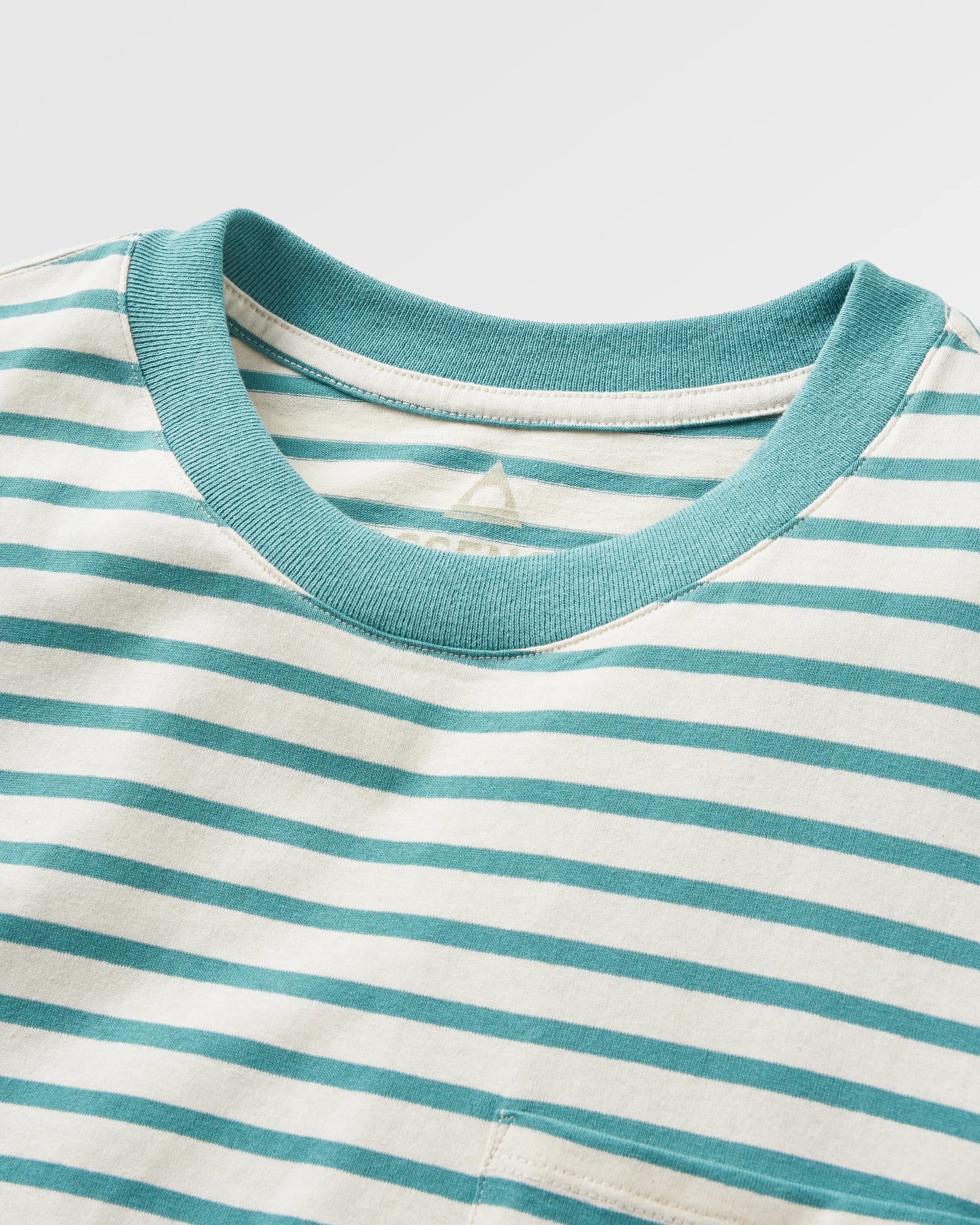Zen Relaxed Fit T-Shirt - Deep Sea Stripe - Image 7
